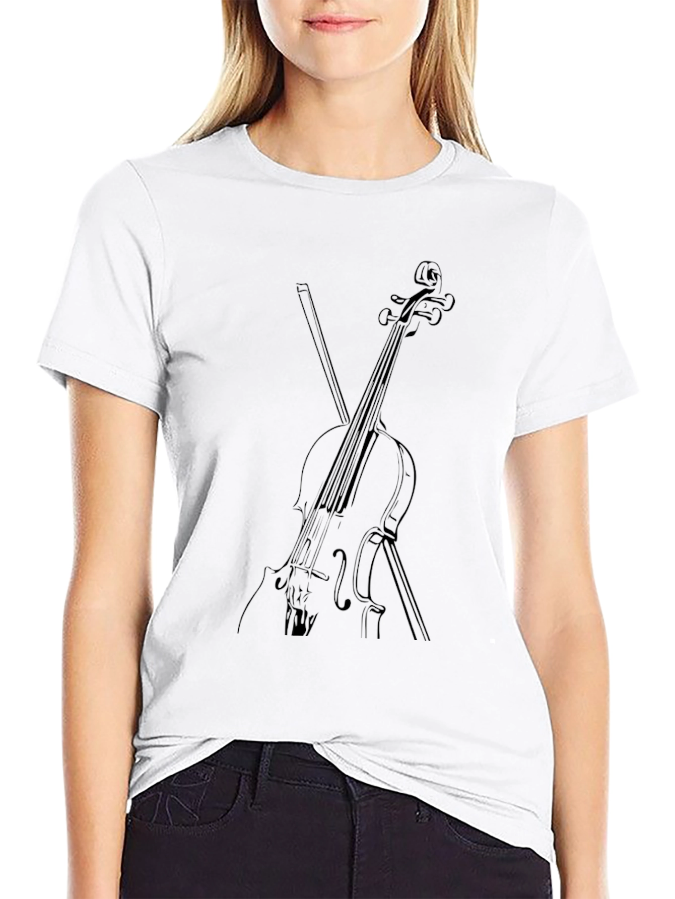 Cello Graphic Tee - Musician T-Shirt