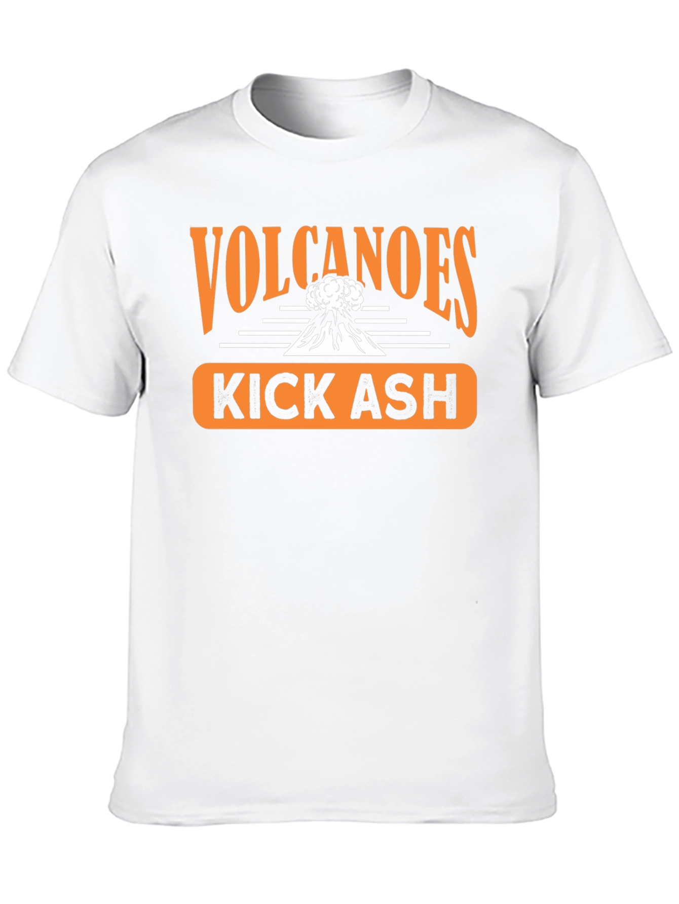 Volcanoes Kick Ash Graphic T-Shirt - Black