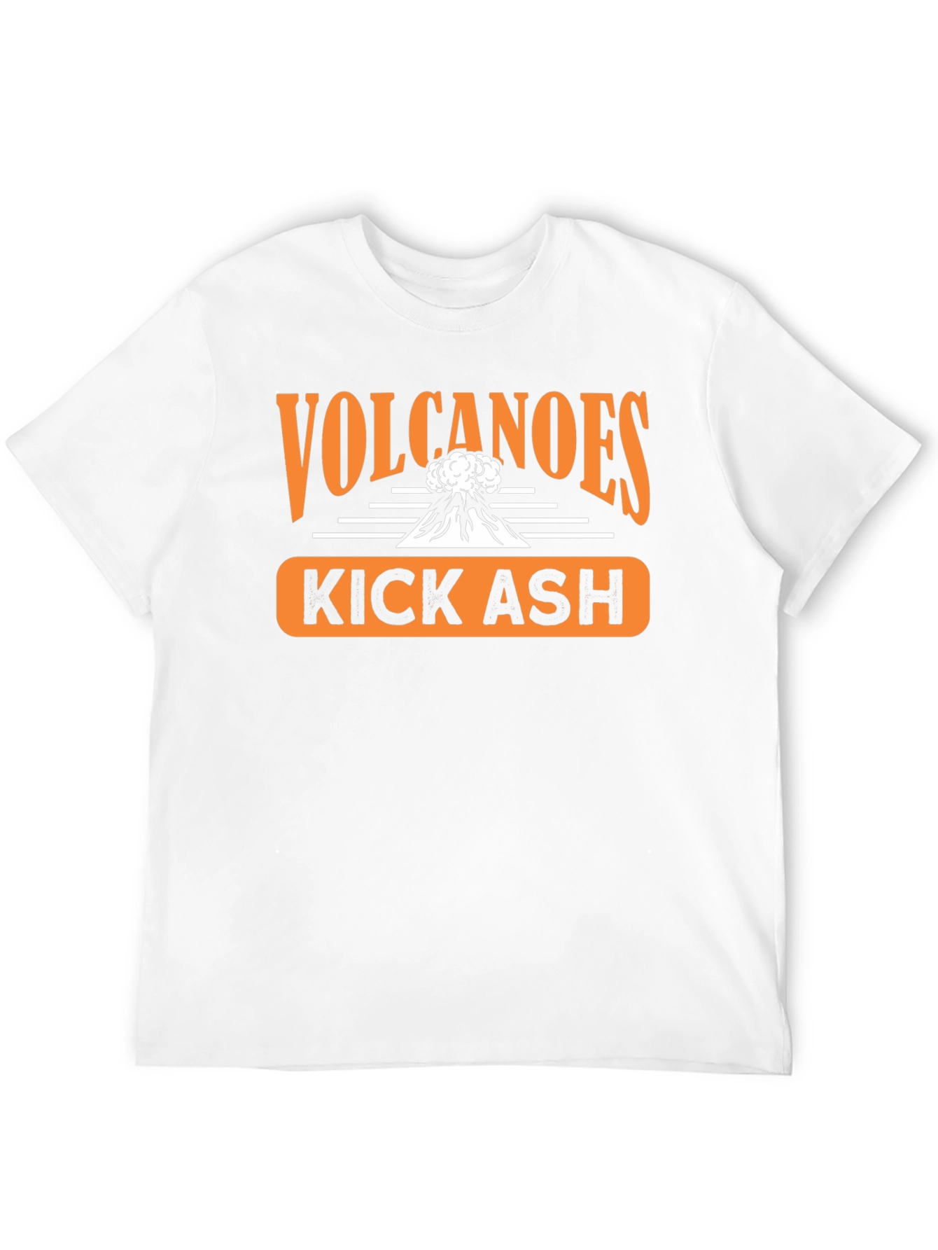 Volcanoes Kick Ash Graphic T-Shirt - Black