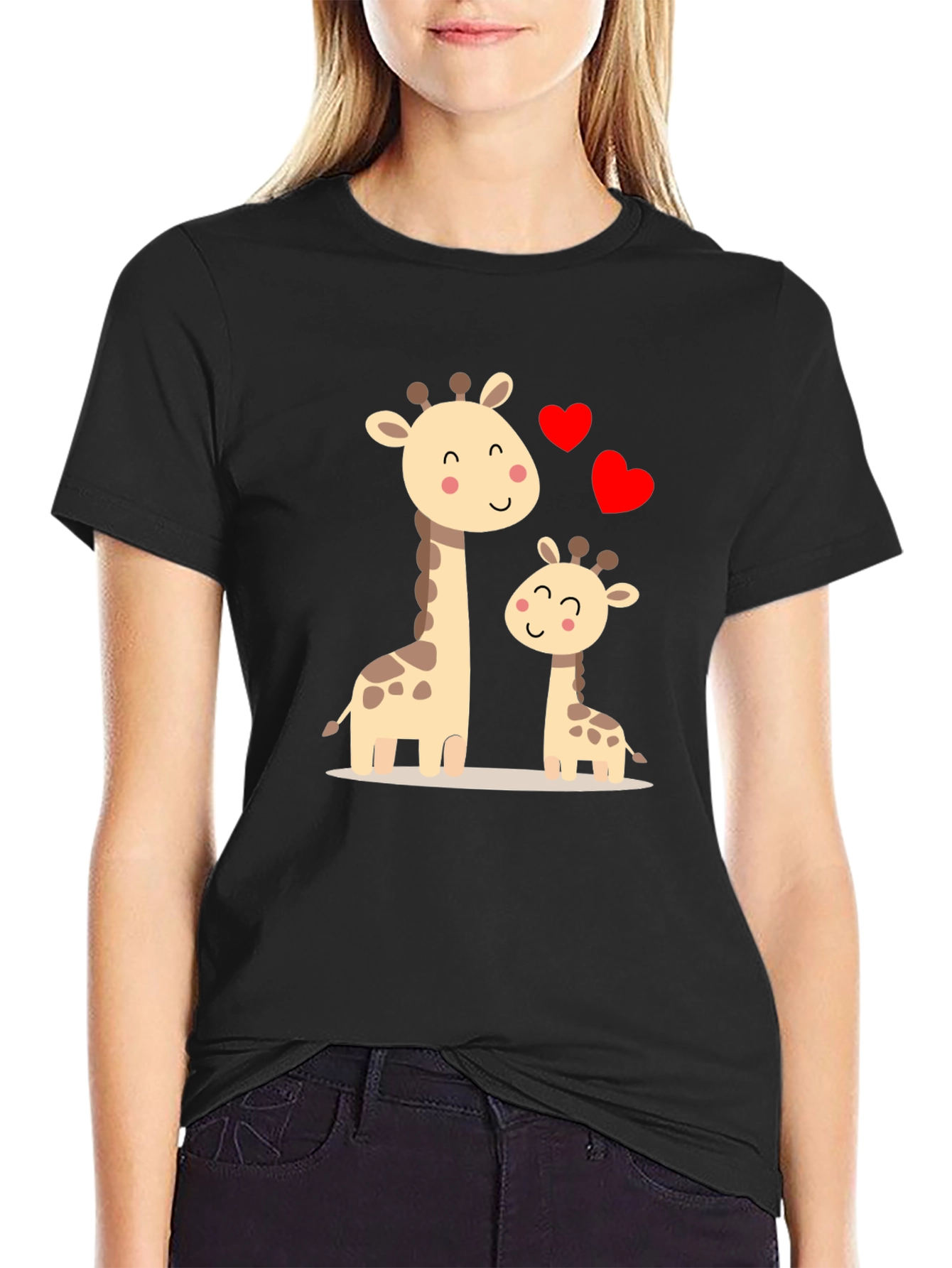 Cute Giraffe Family Love T-Shirt