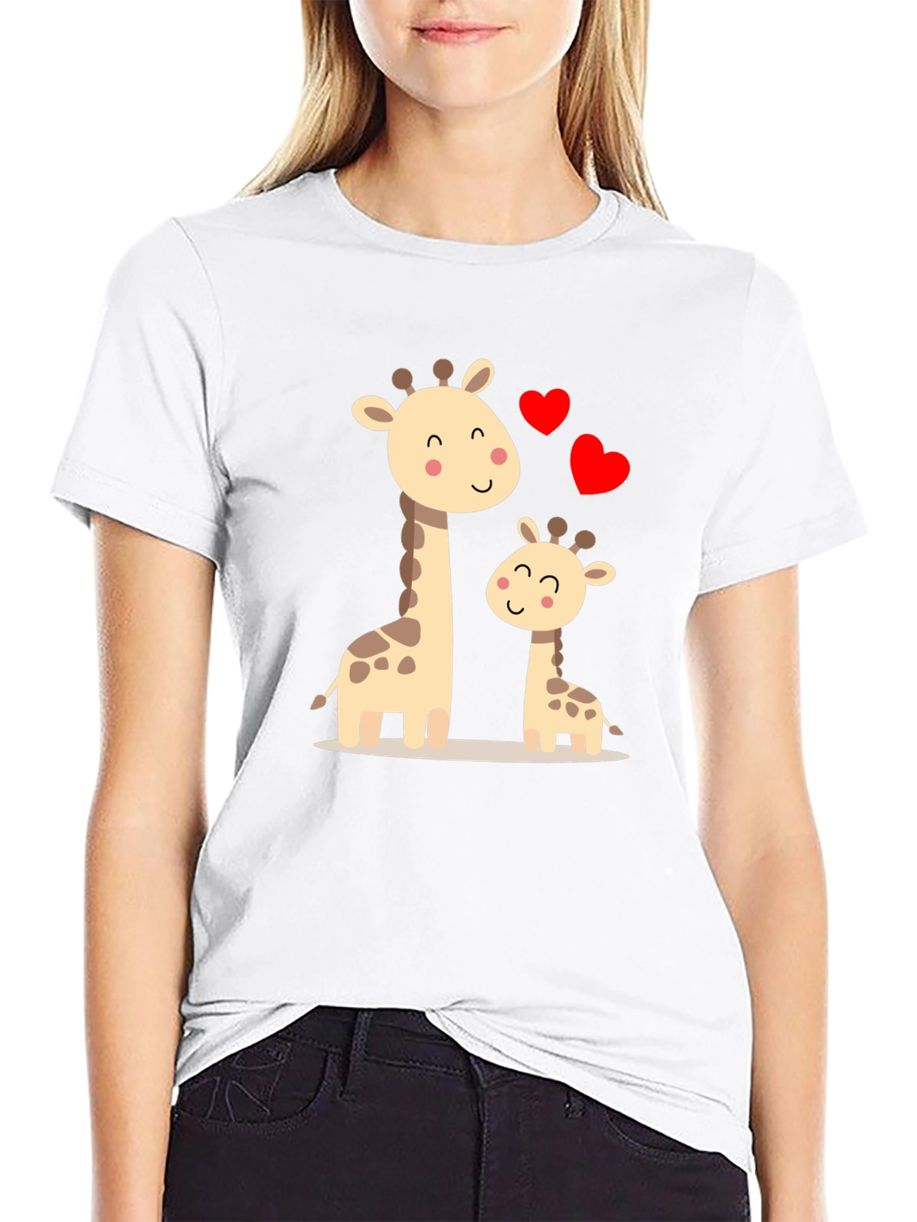 Cute Giraffe Family Love T-Shirt