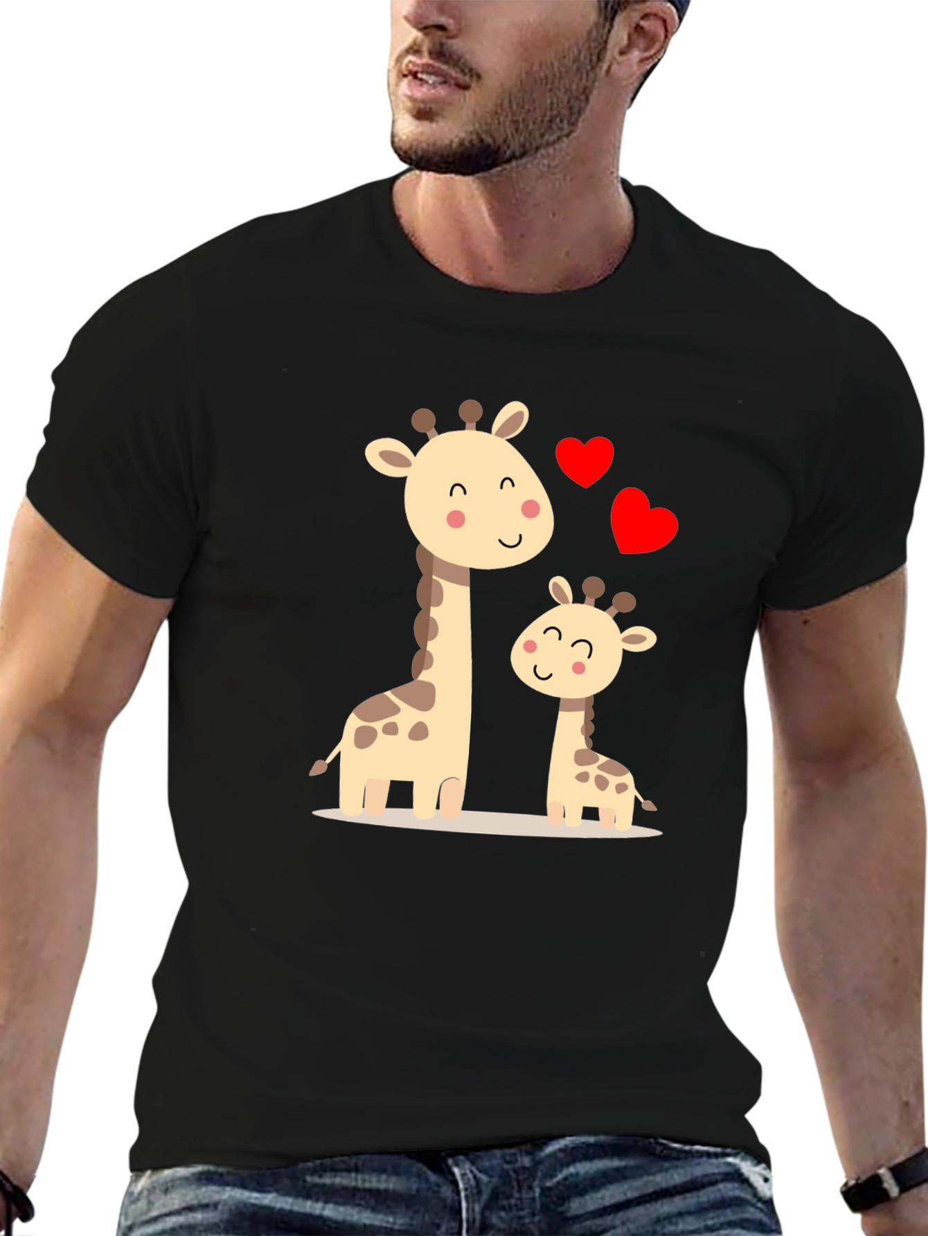 Cute Giraffe Family Love T-Shirt