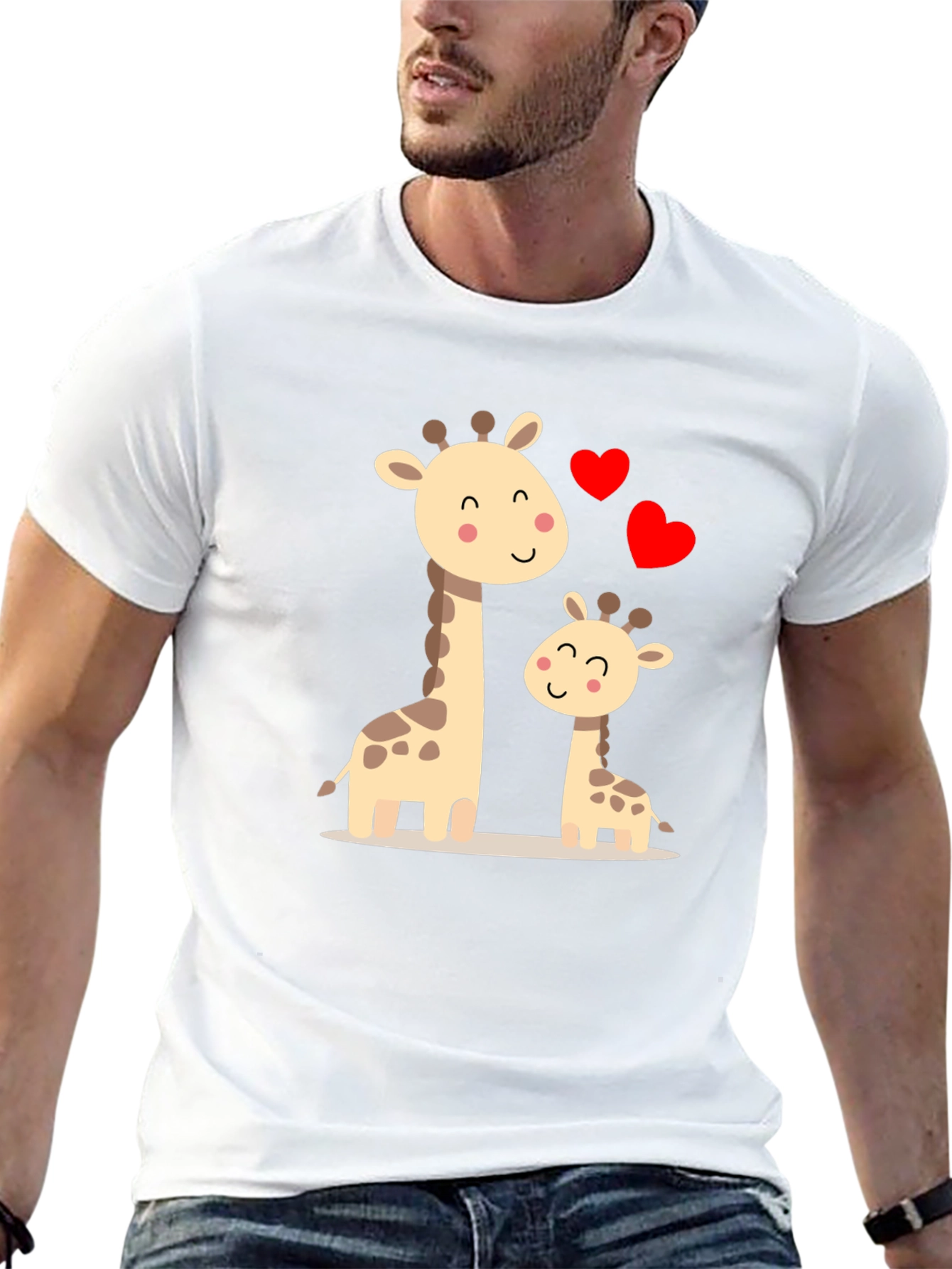 Cute Giraffe Family Love T-Shirt