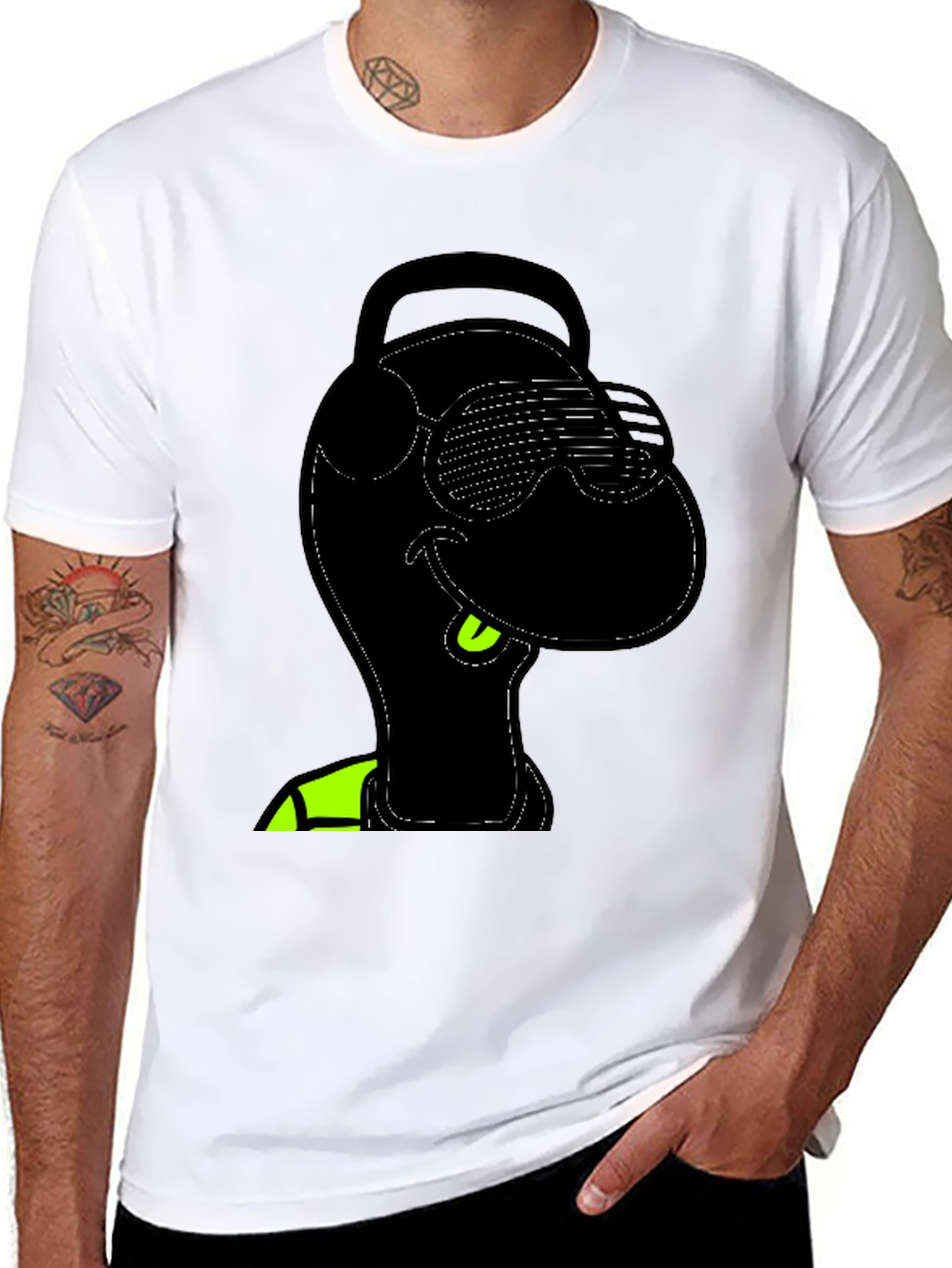 Cool Black T-Shirt with Graphic Design