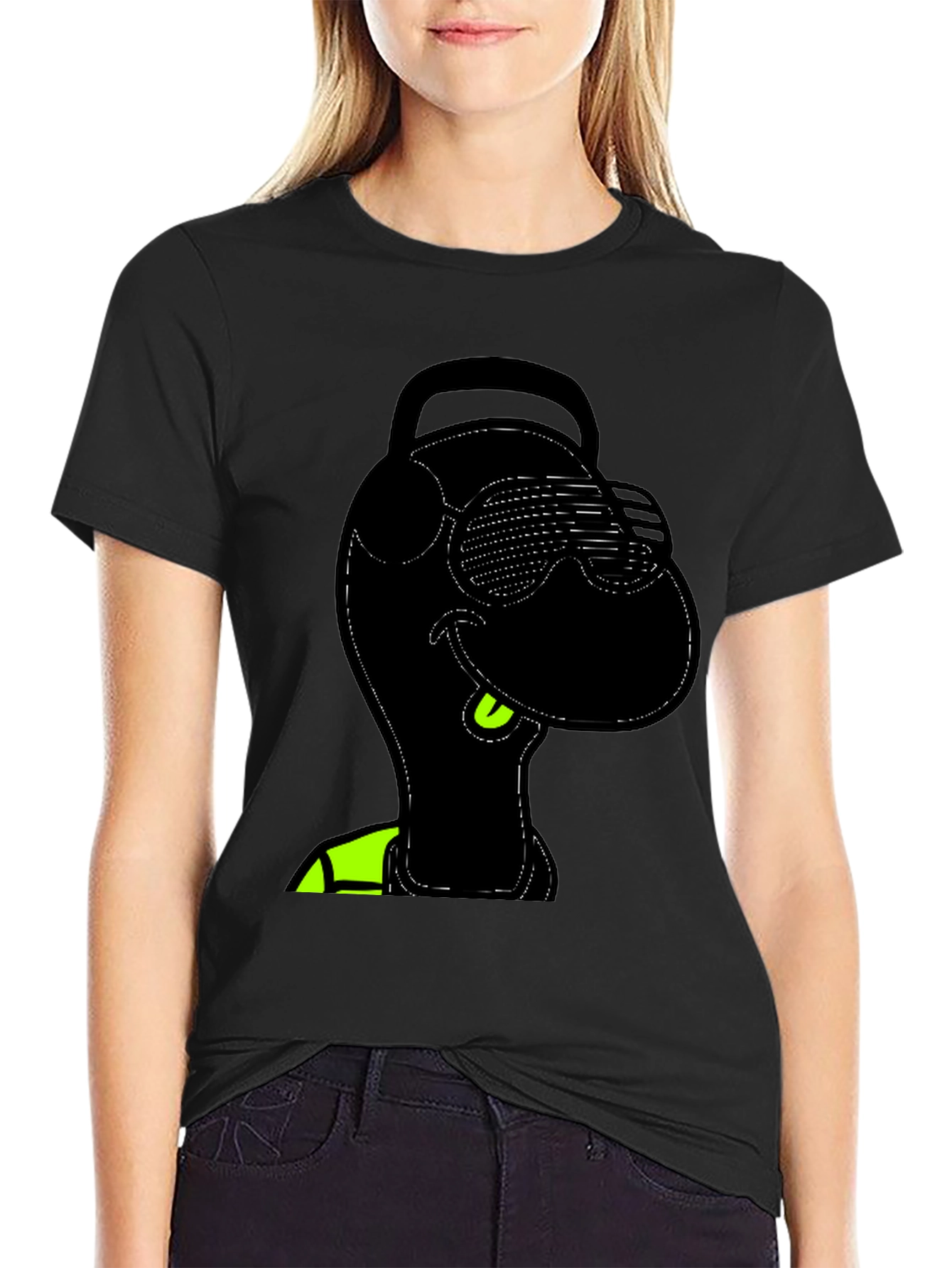Cool Black T-Shirt with Graphic Design