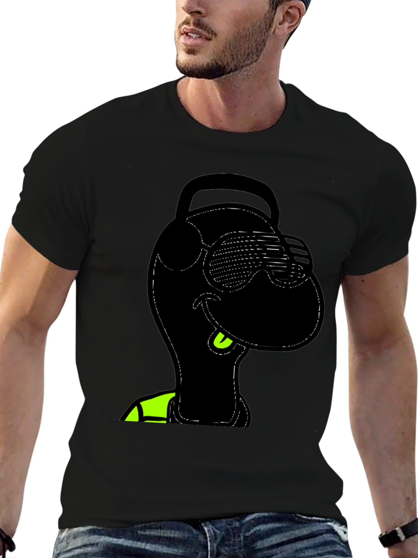 Cool Black T-Shirt with Graphic Design