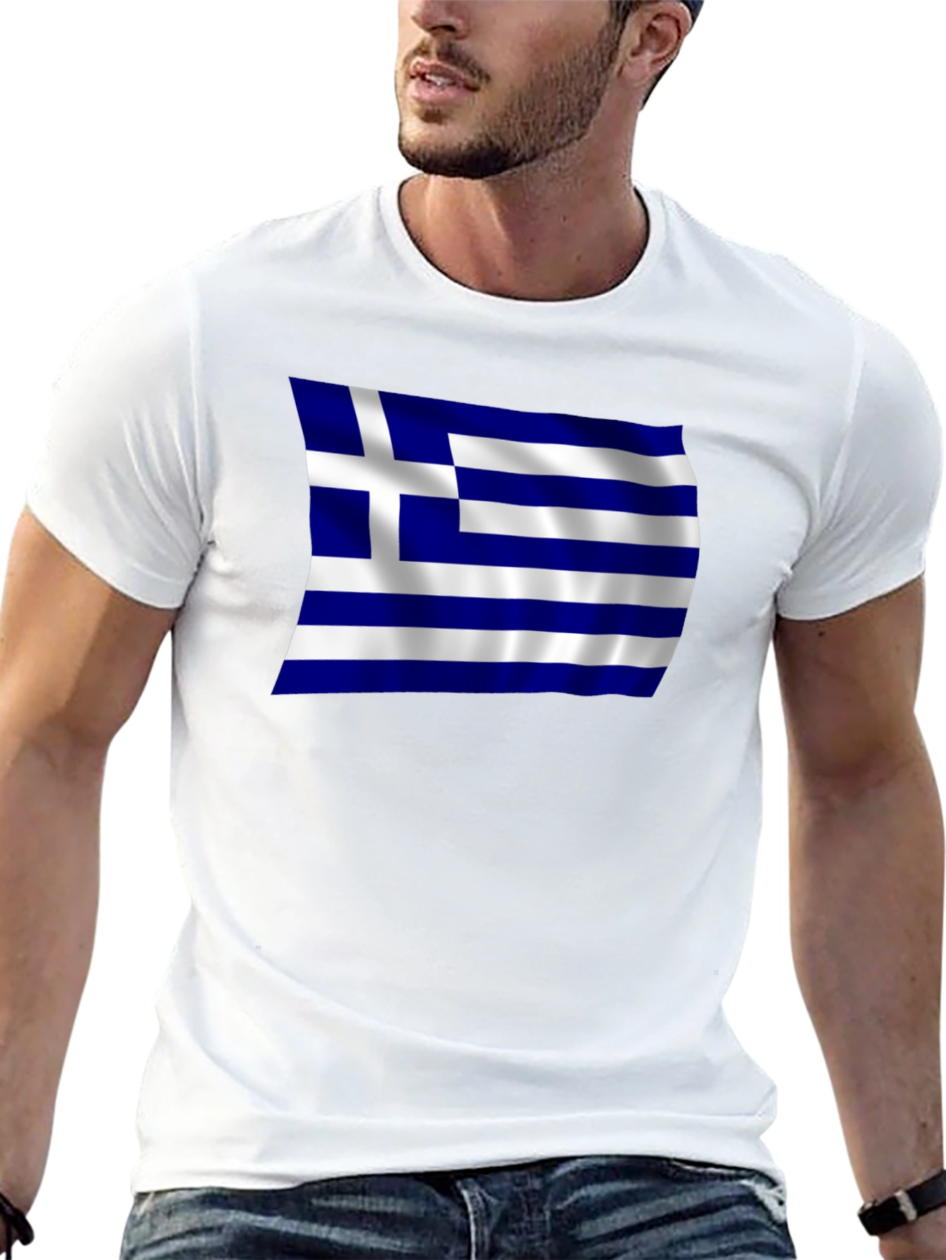 Greek Flag T-Shirt - Show Your Pride!