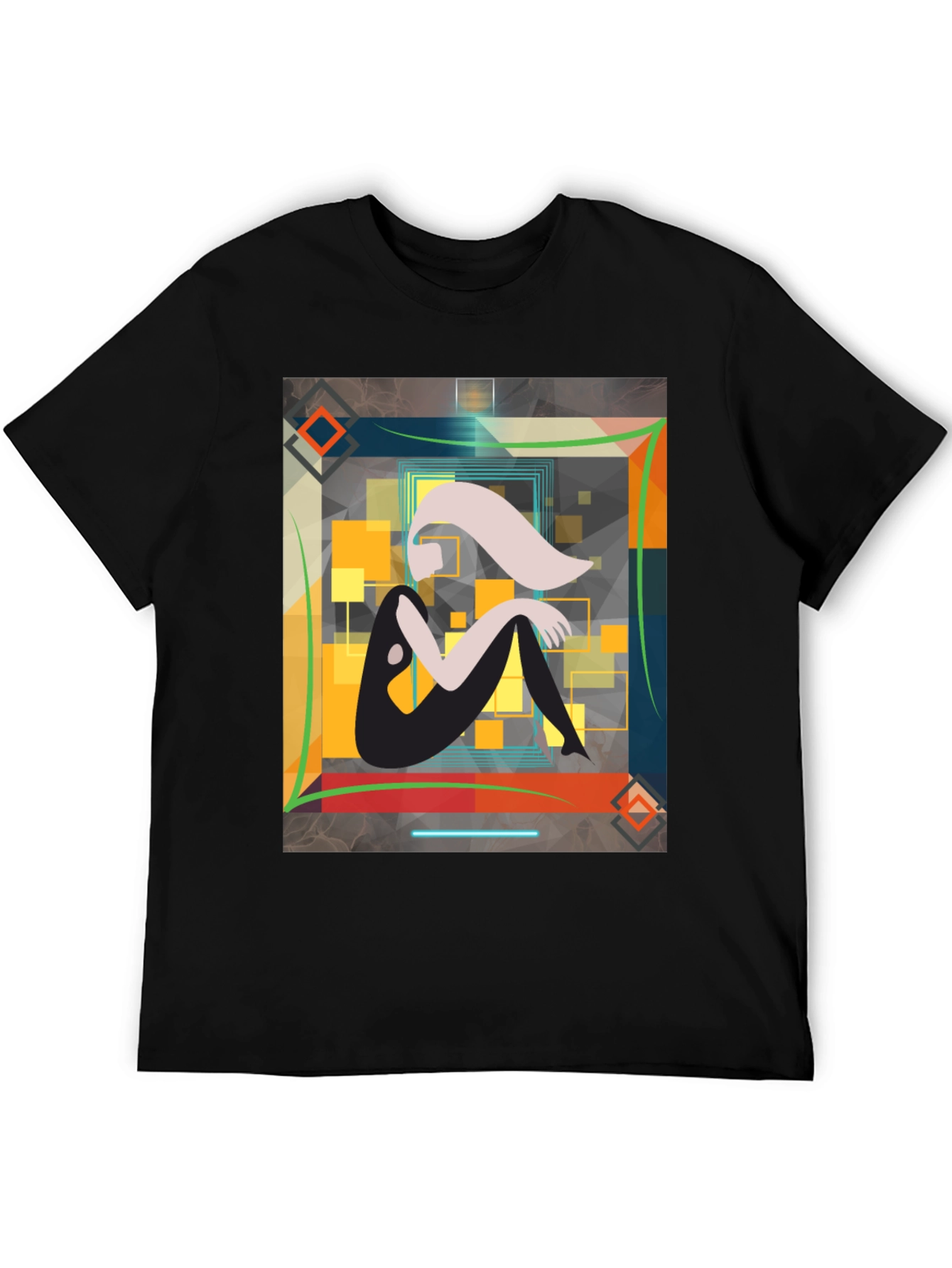 Abstract Woman Graphic Tee - Artistic Style