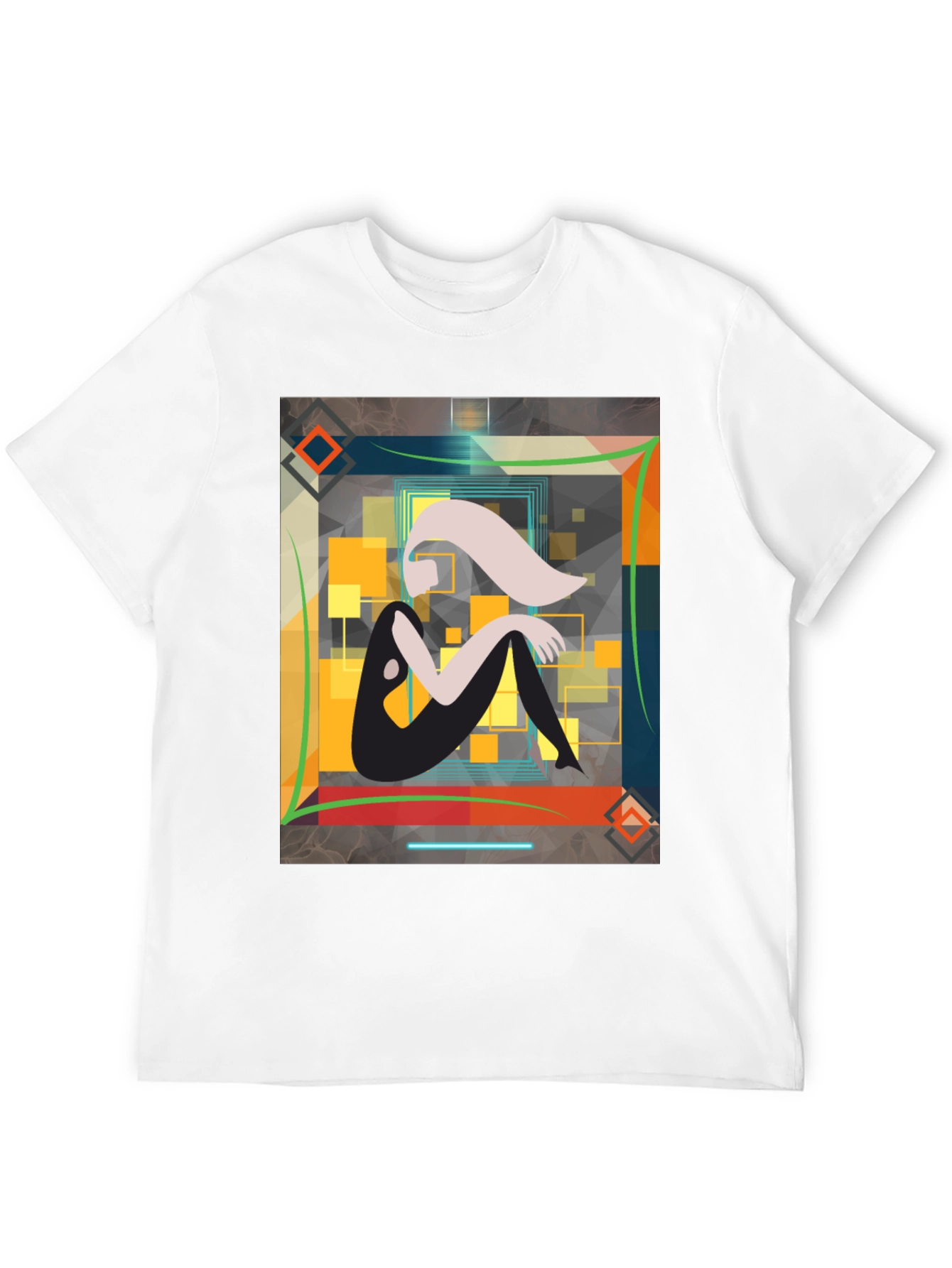 Abstract Woman Graphic Tee - Artistic Style