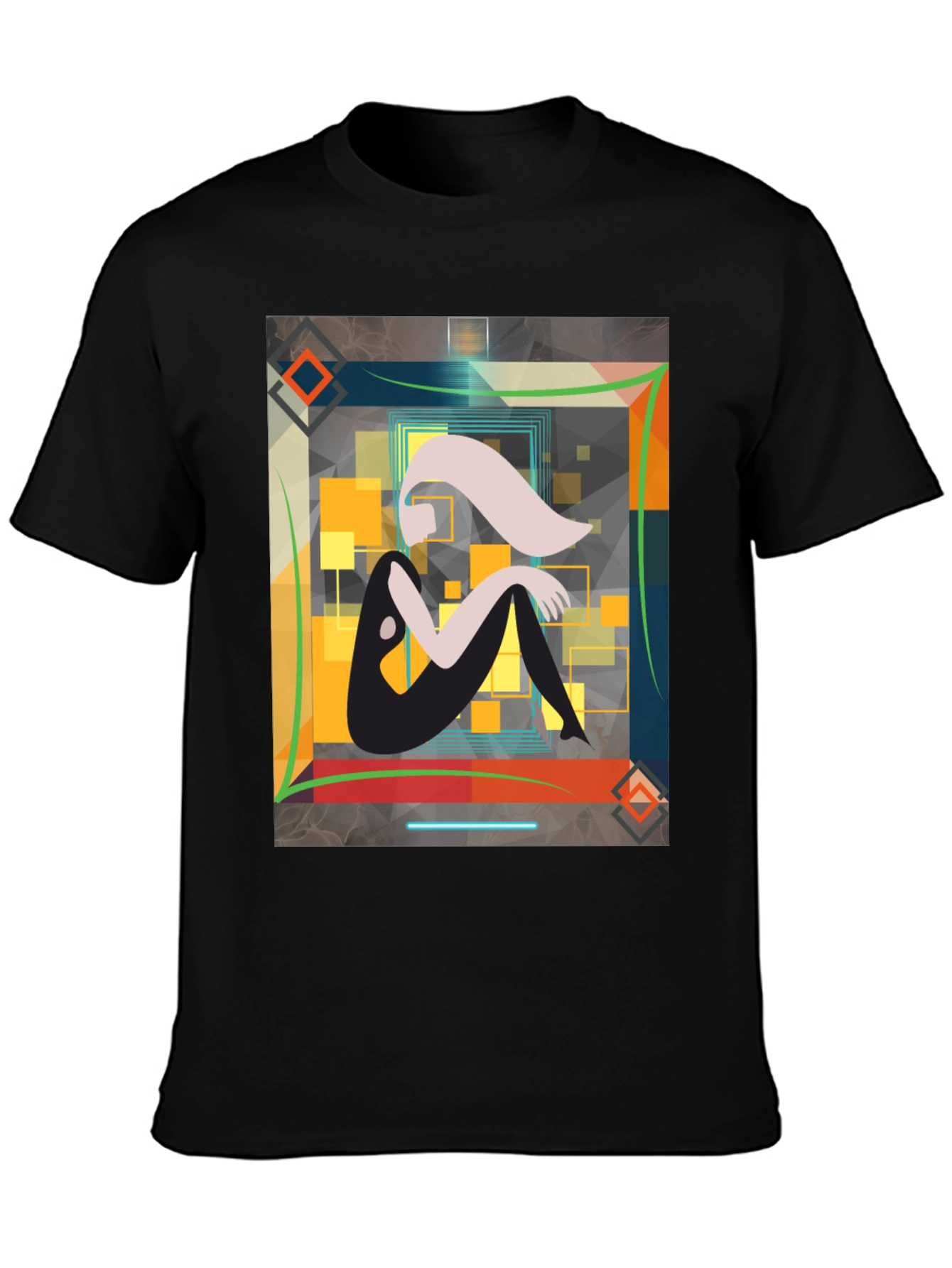 Abstract Woman Graphic Tee - Artistic Style