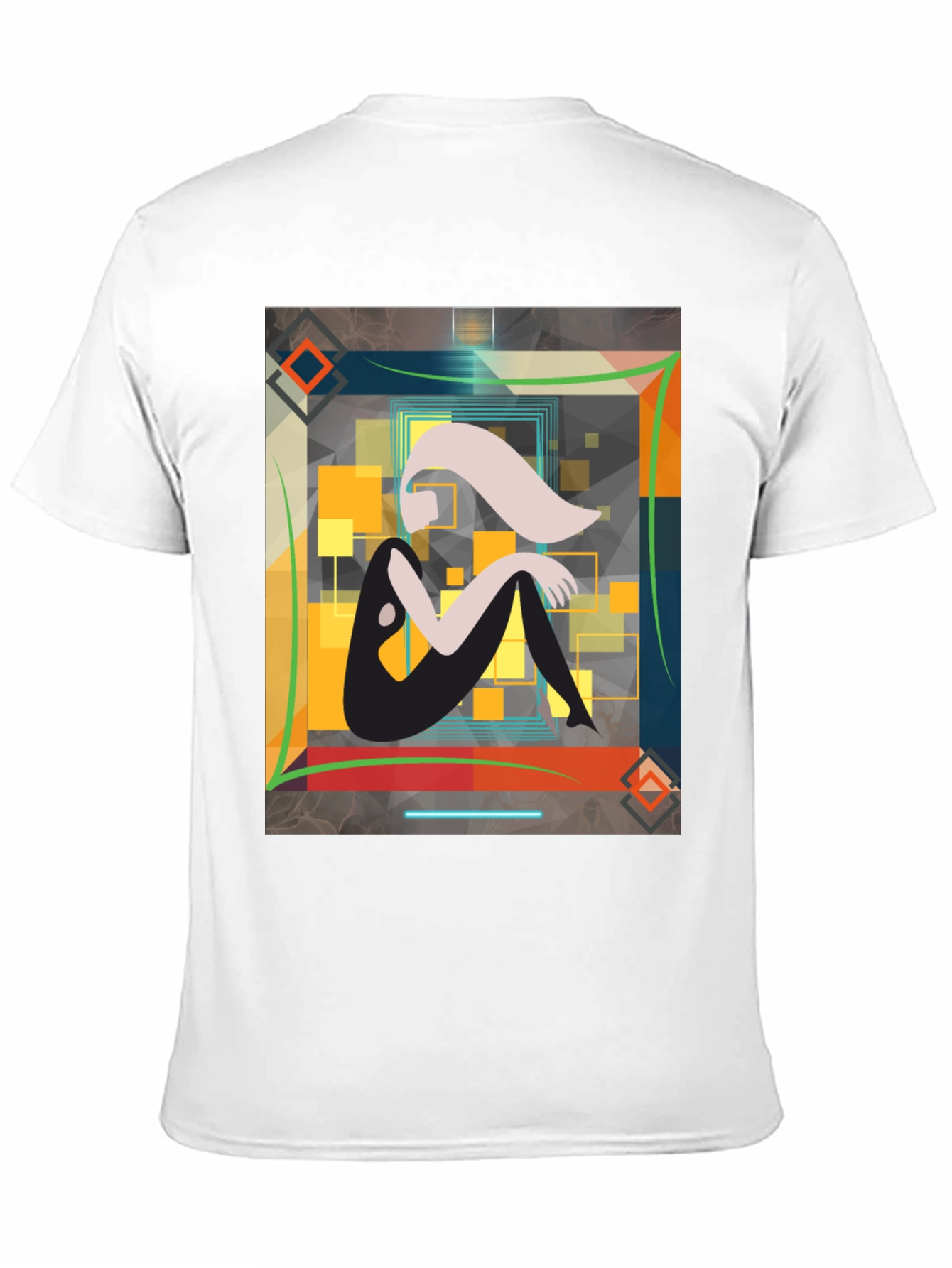 Abstract Woman Graphic Tee - Artistic Style
