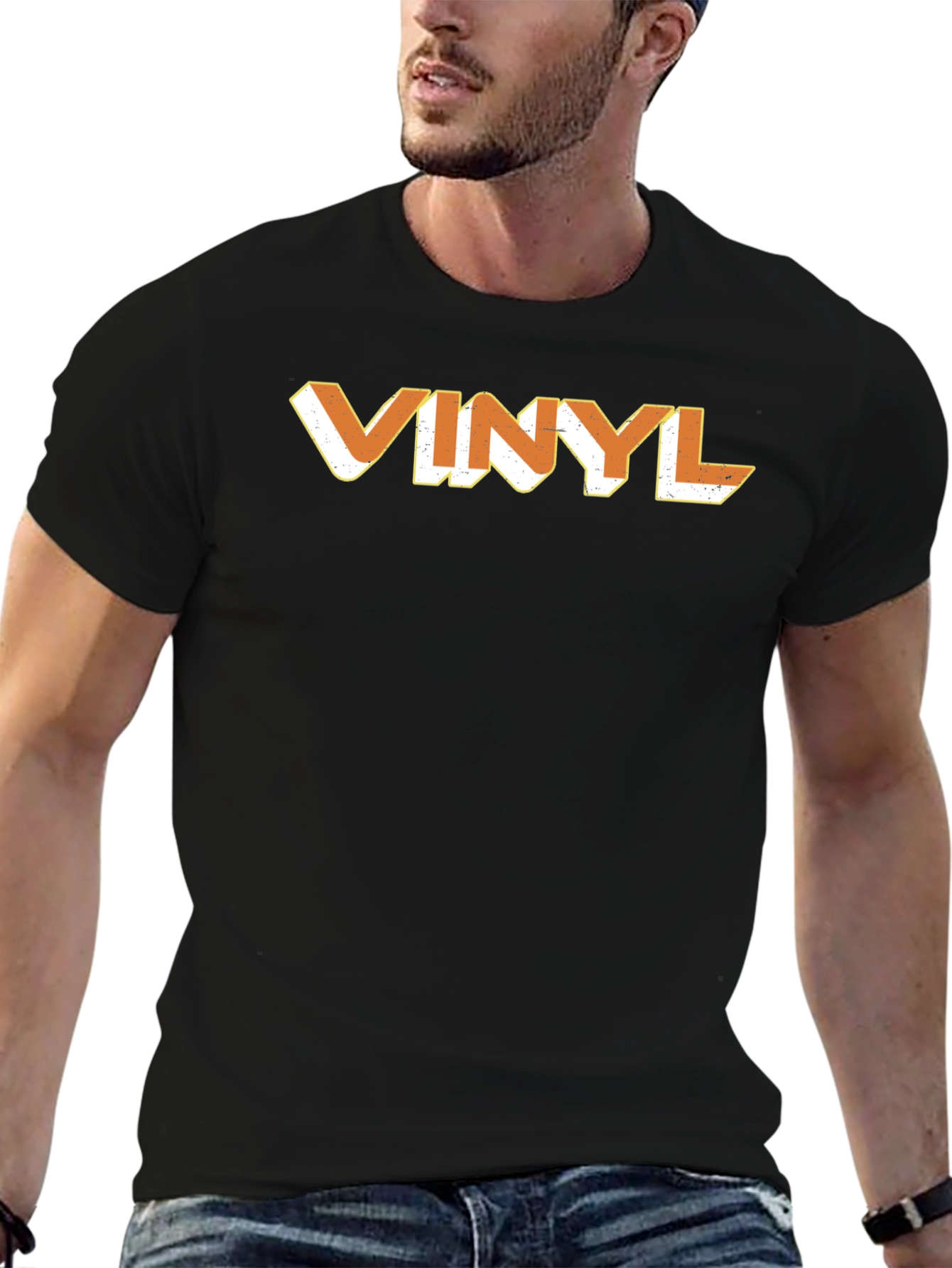 Vinyl Retro Graphic Tee - Classic Cool