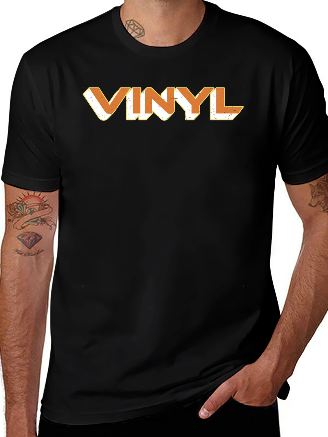 Vinyl Retro Graphic Tee - Classic Cool