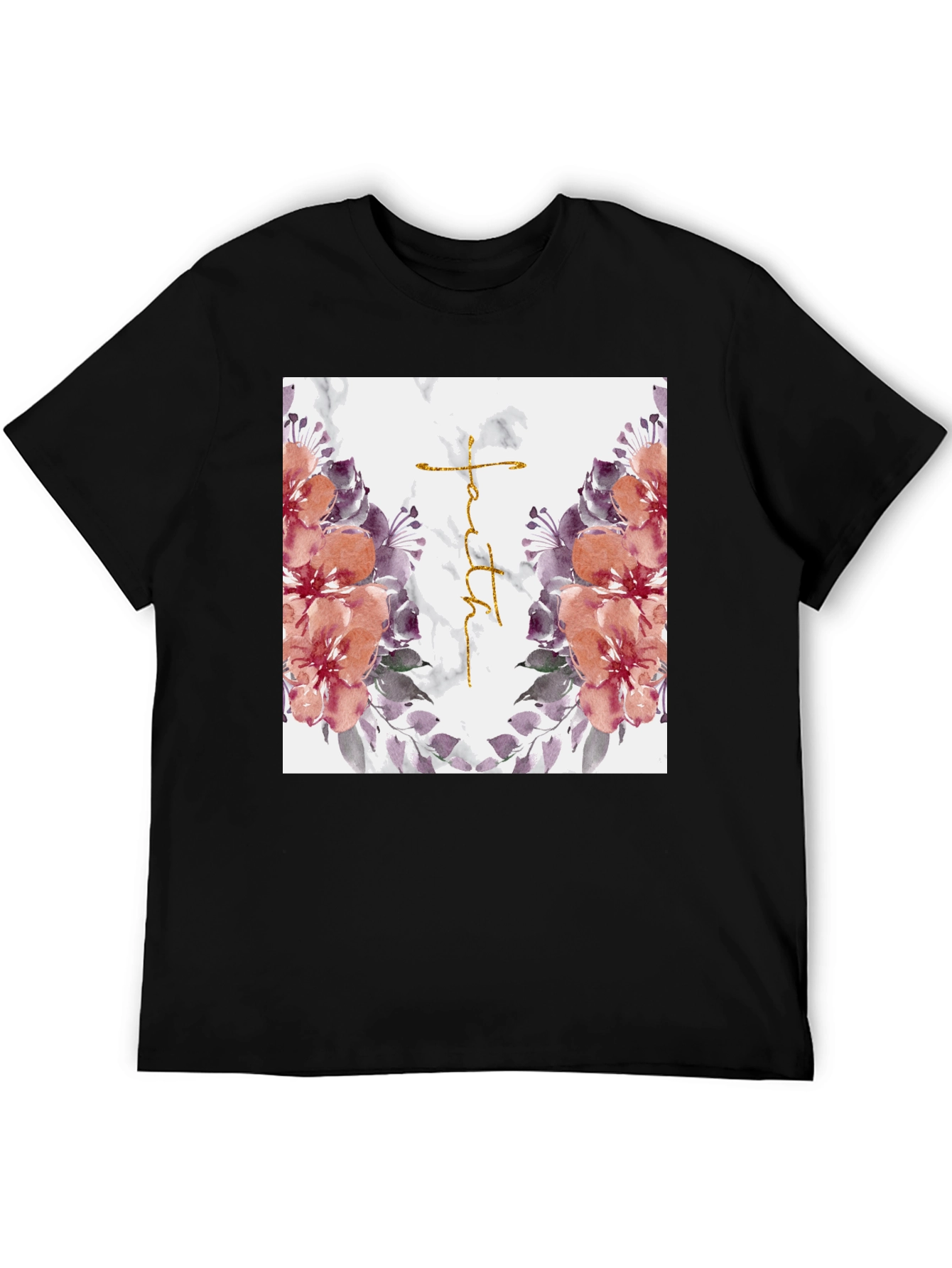 Floral Faith Graphic Tee - Stylish Christian T-Shirt