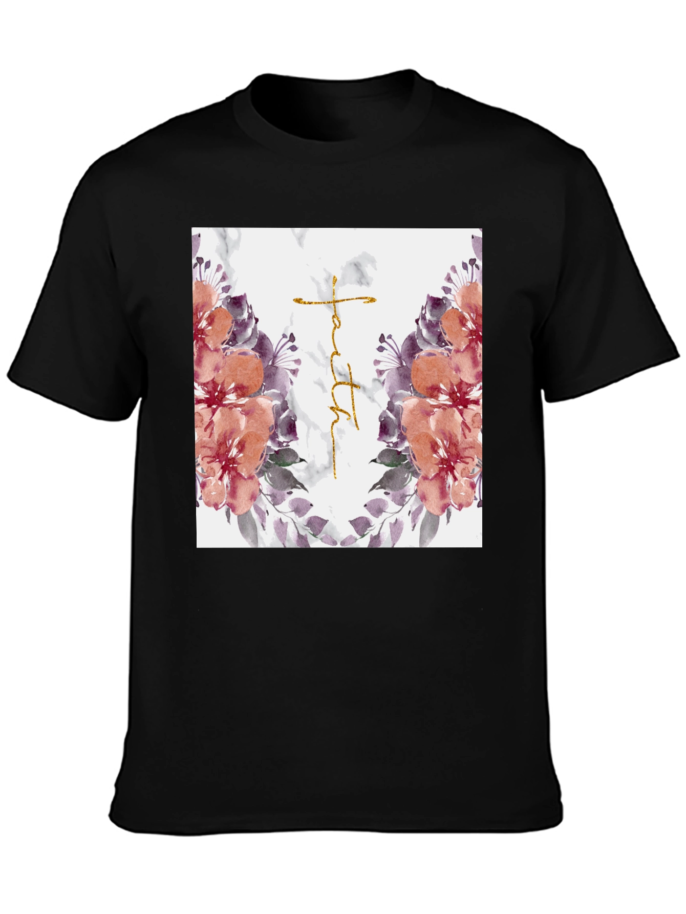 Floral Faith Graphic Tee - Stylish Christian T-Shirt