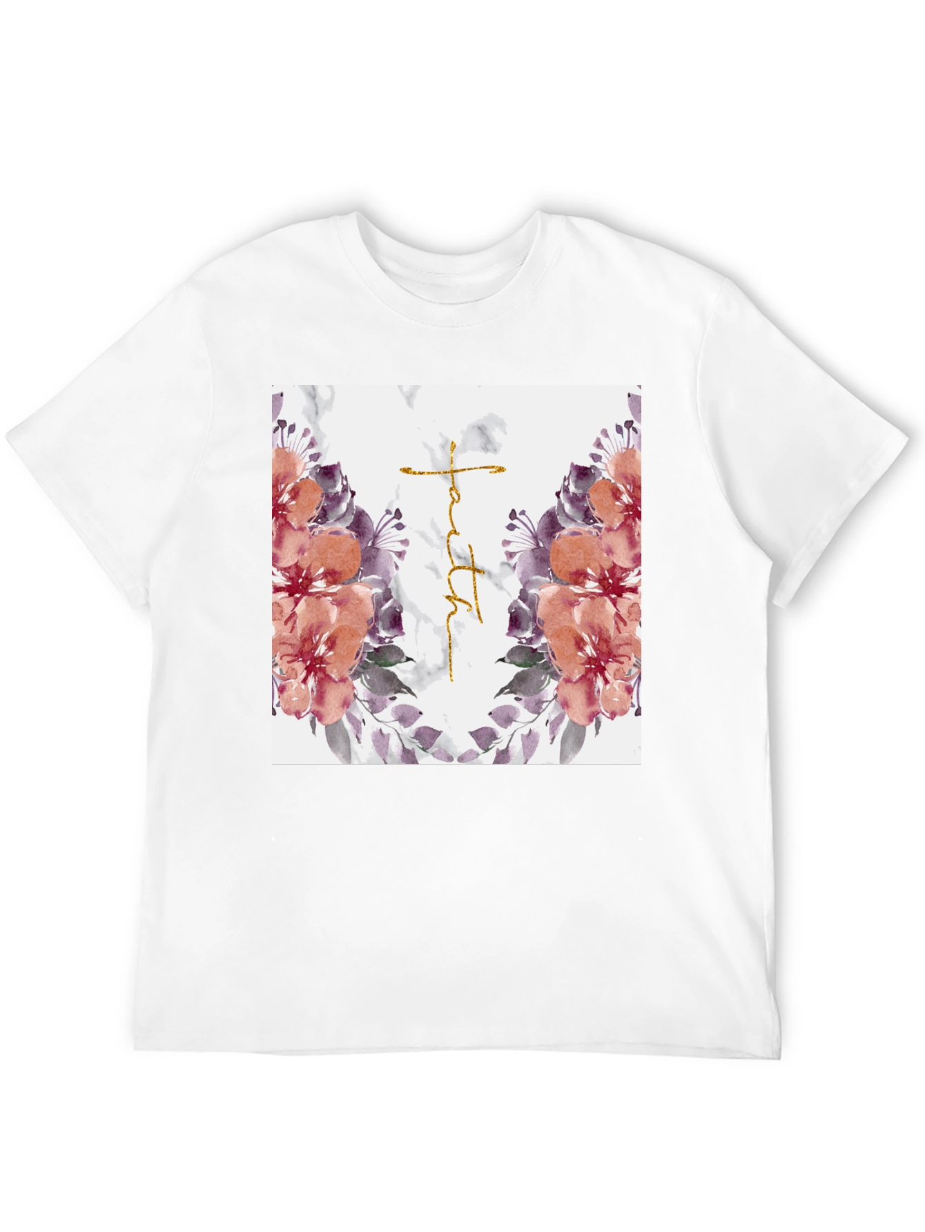 Floral Faith Graphic Tee - Stylish Christian T-Shirt