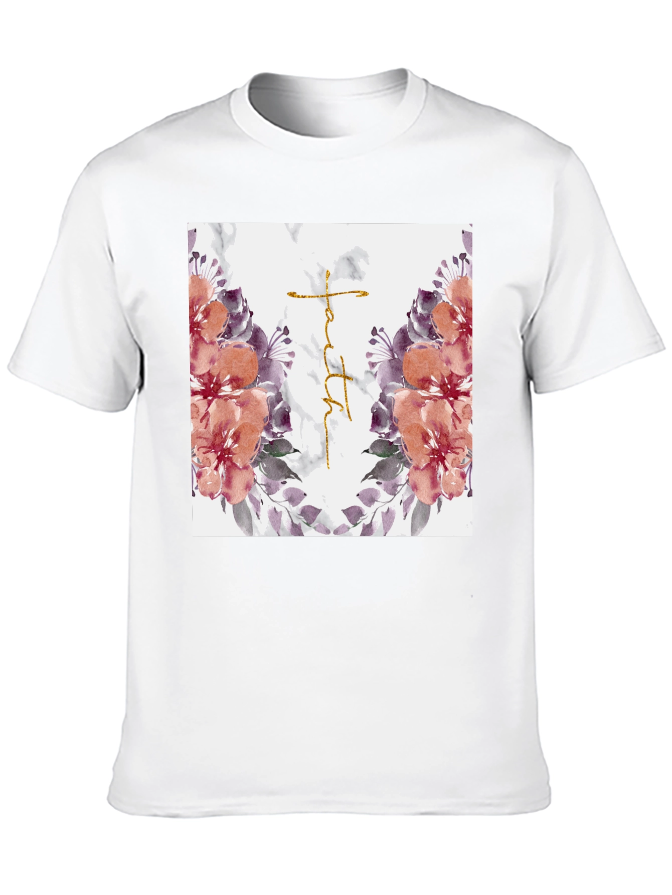 Floral Faith Graphic Tee - Stylish Christian T-Shirt