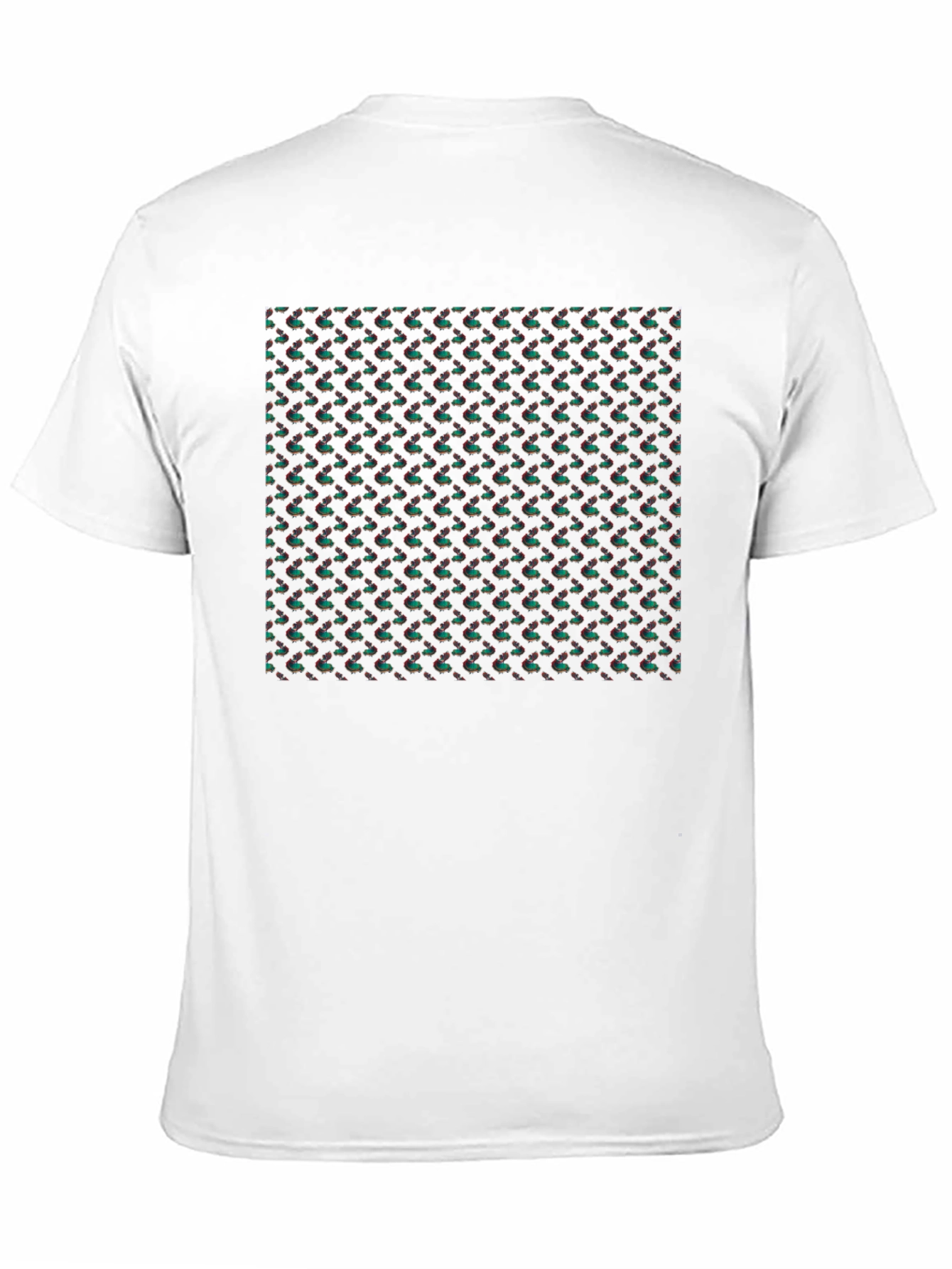 Patterned Black T-Shirt