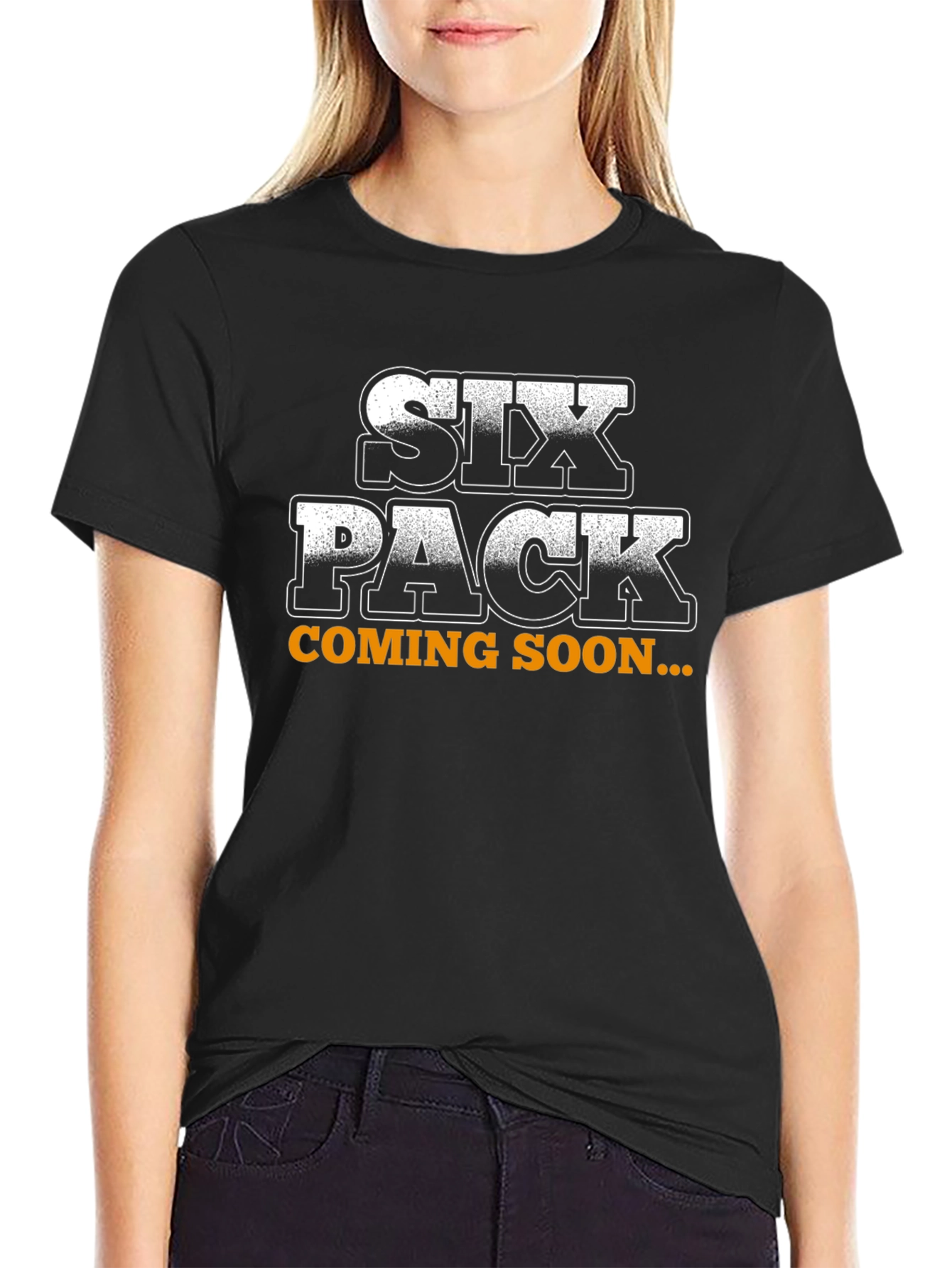 Six Pack Coming Soon Funny Graphic Tee