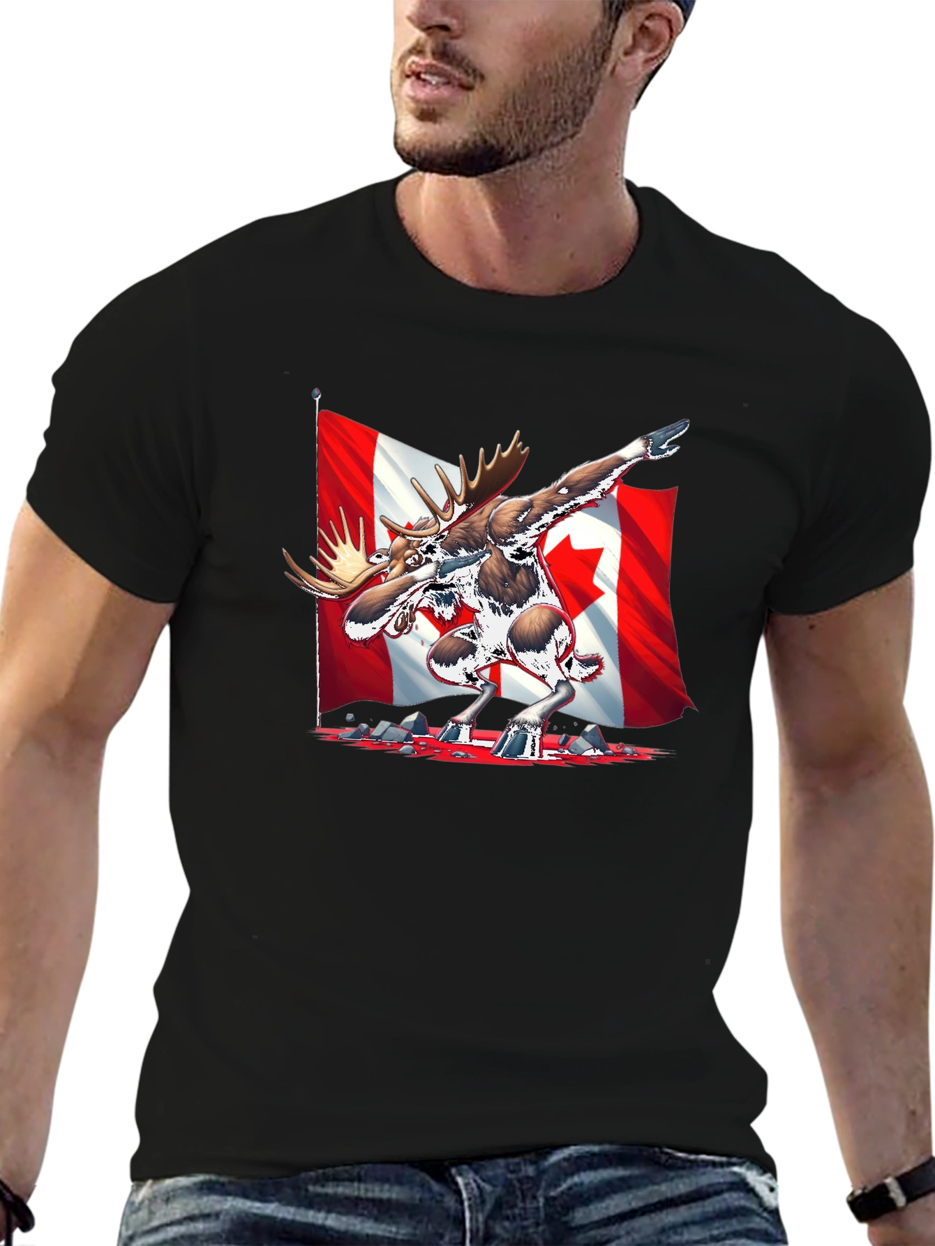 Canada Moose Dabbing T-Shirt