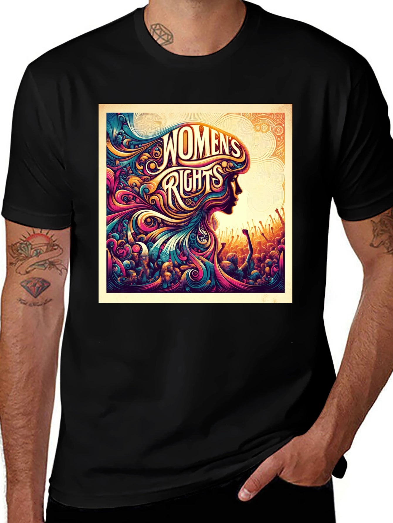 Womens Rights Graphic Tee - Empowering Design