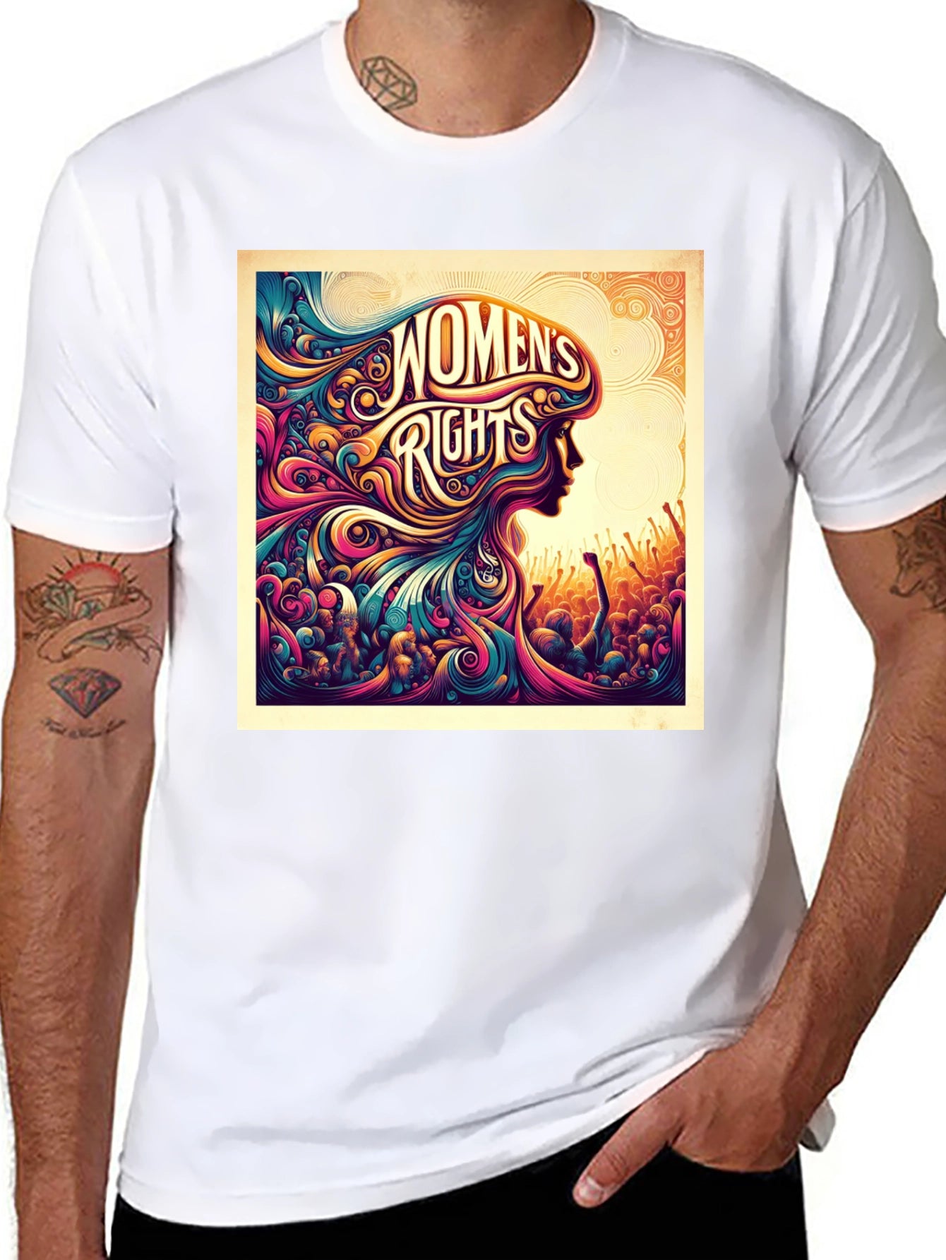 Womens Rights Graphic Tee - Empowering Design