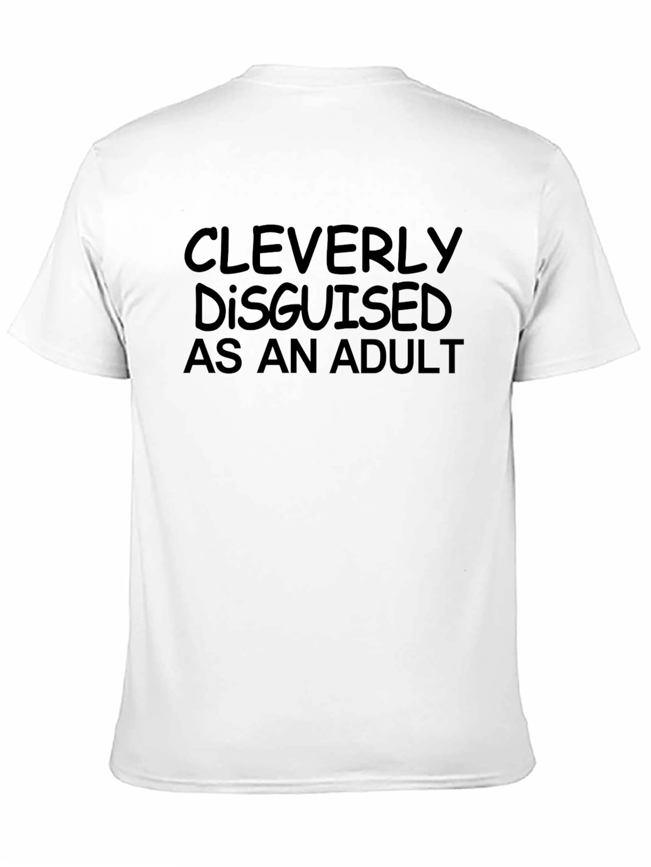 Cleverly Disguised as an Adult Black T-Shirt