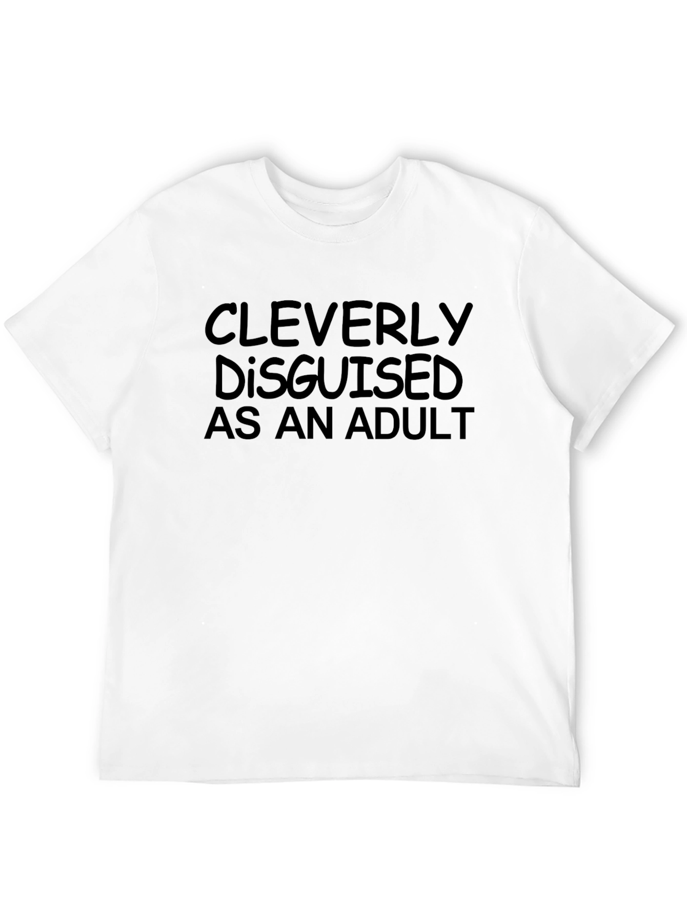 Cleverly Disguised as an Adult Black T-Shirt