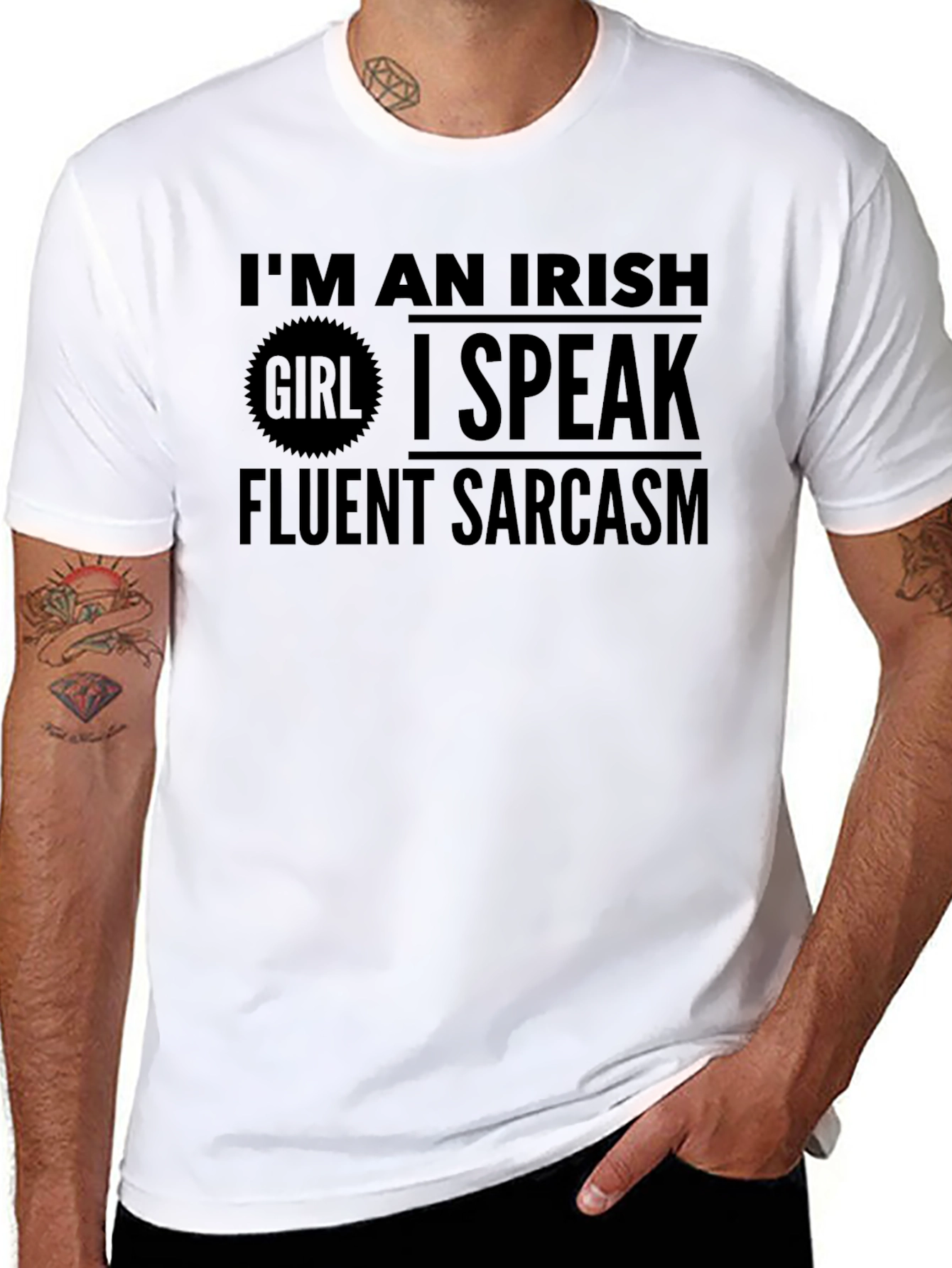 Irish Girl Fluent Sarcasm Graphic Tee