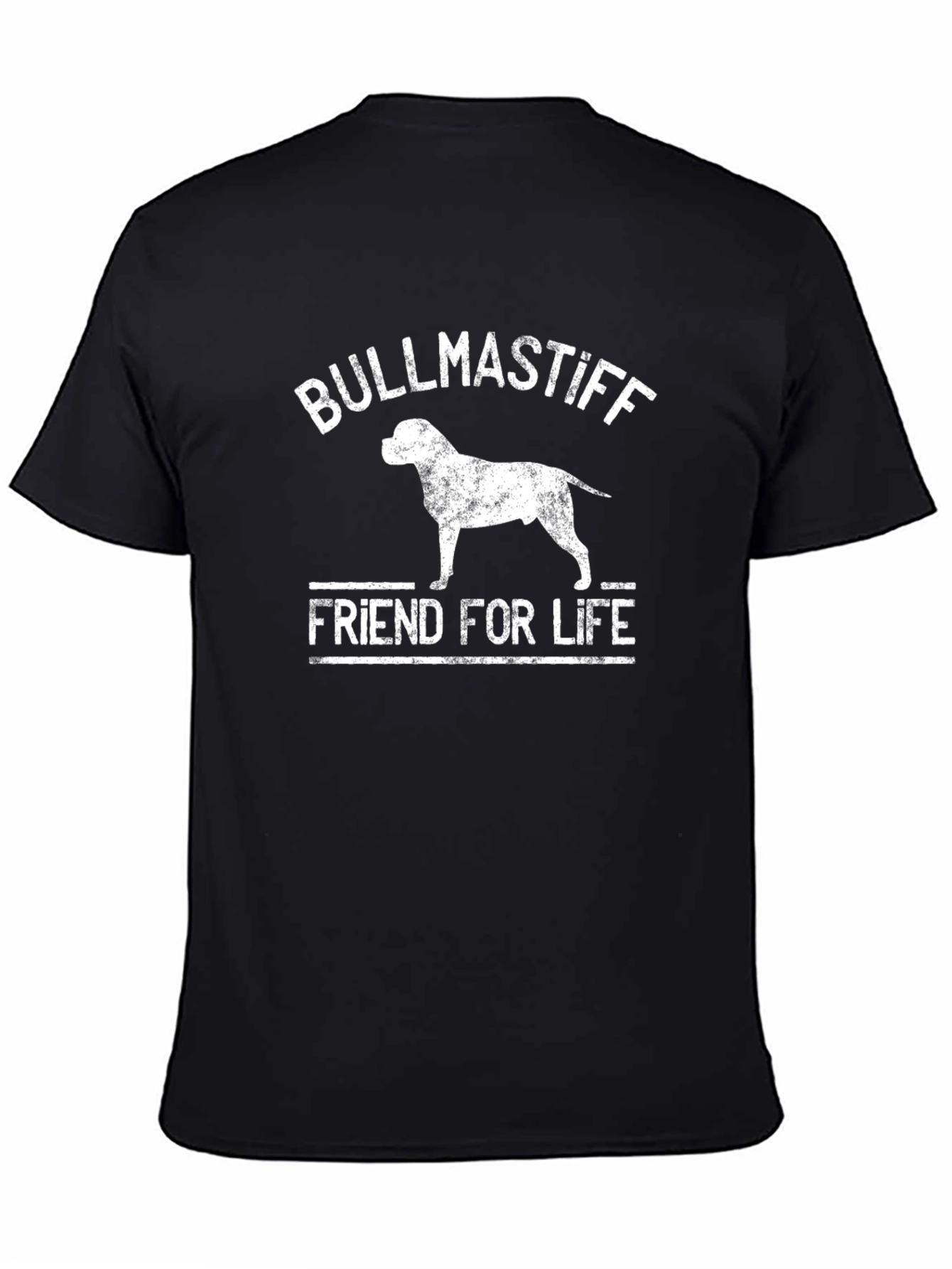 Bullmastiff Friend For Life Black T-Shirt