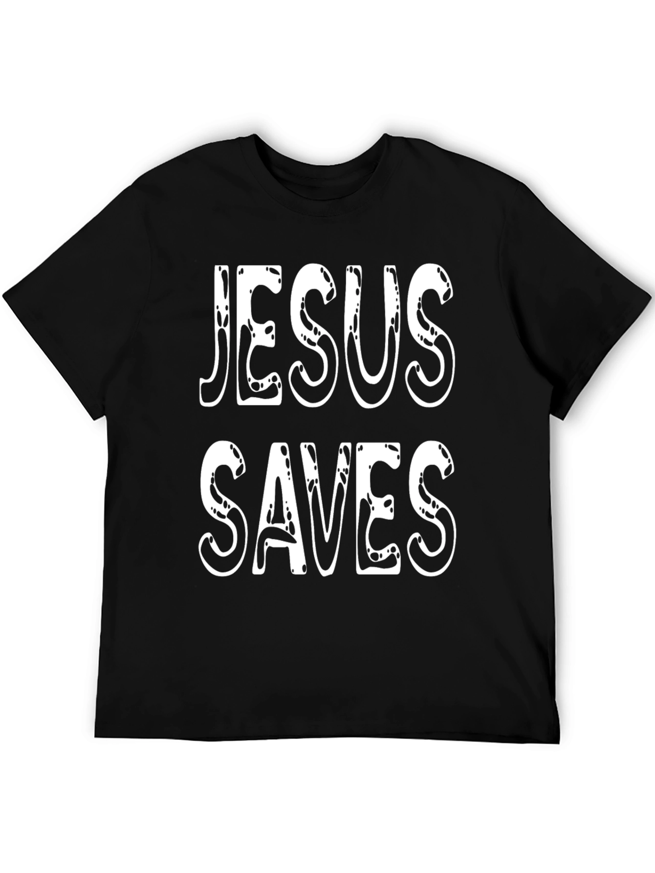 Jesus Saves Graphic T-Shirt - Black