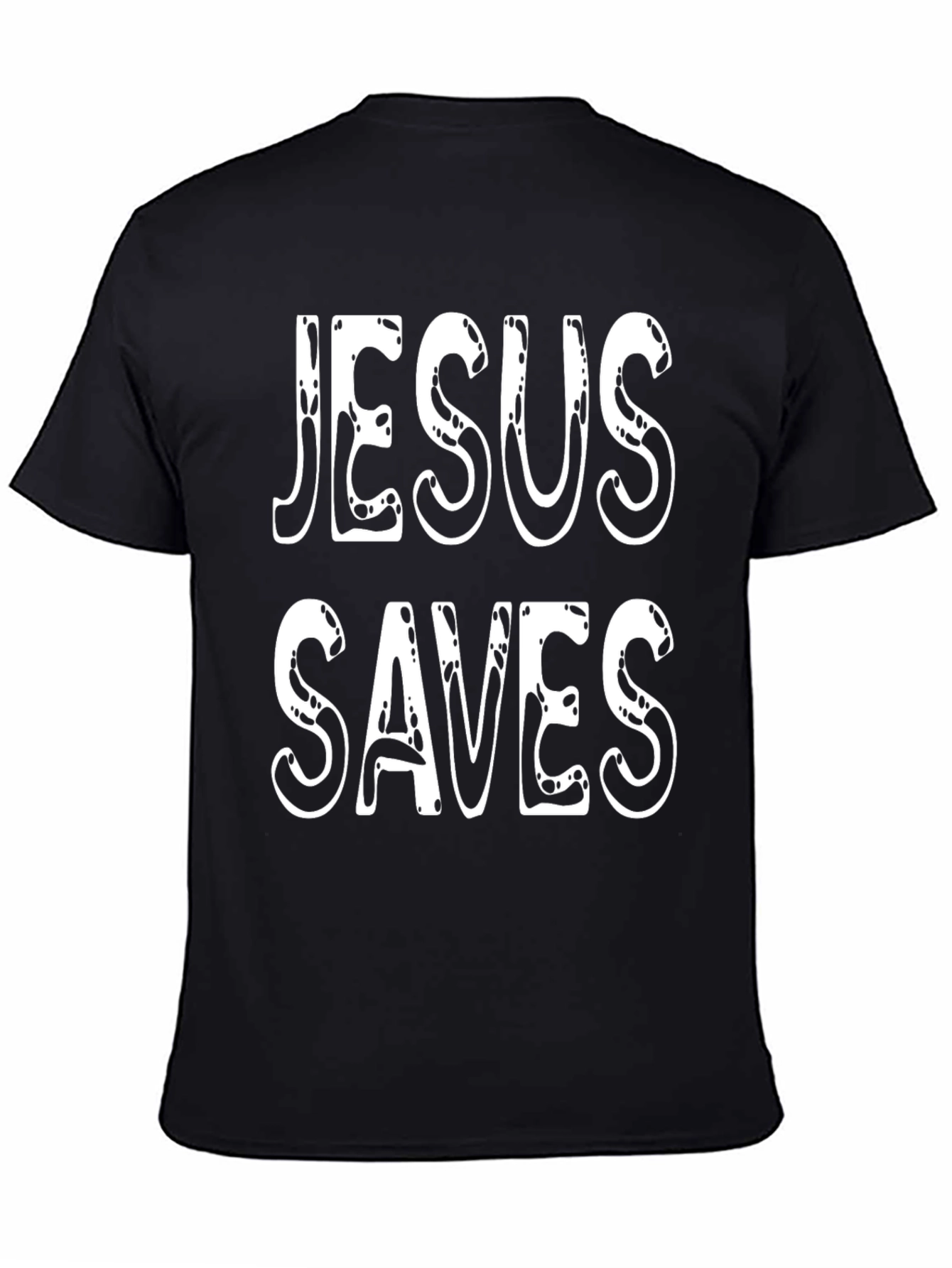 Jesus Saves Graphic T-Shirt - Black