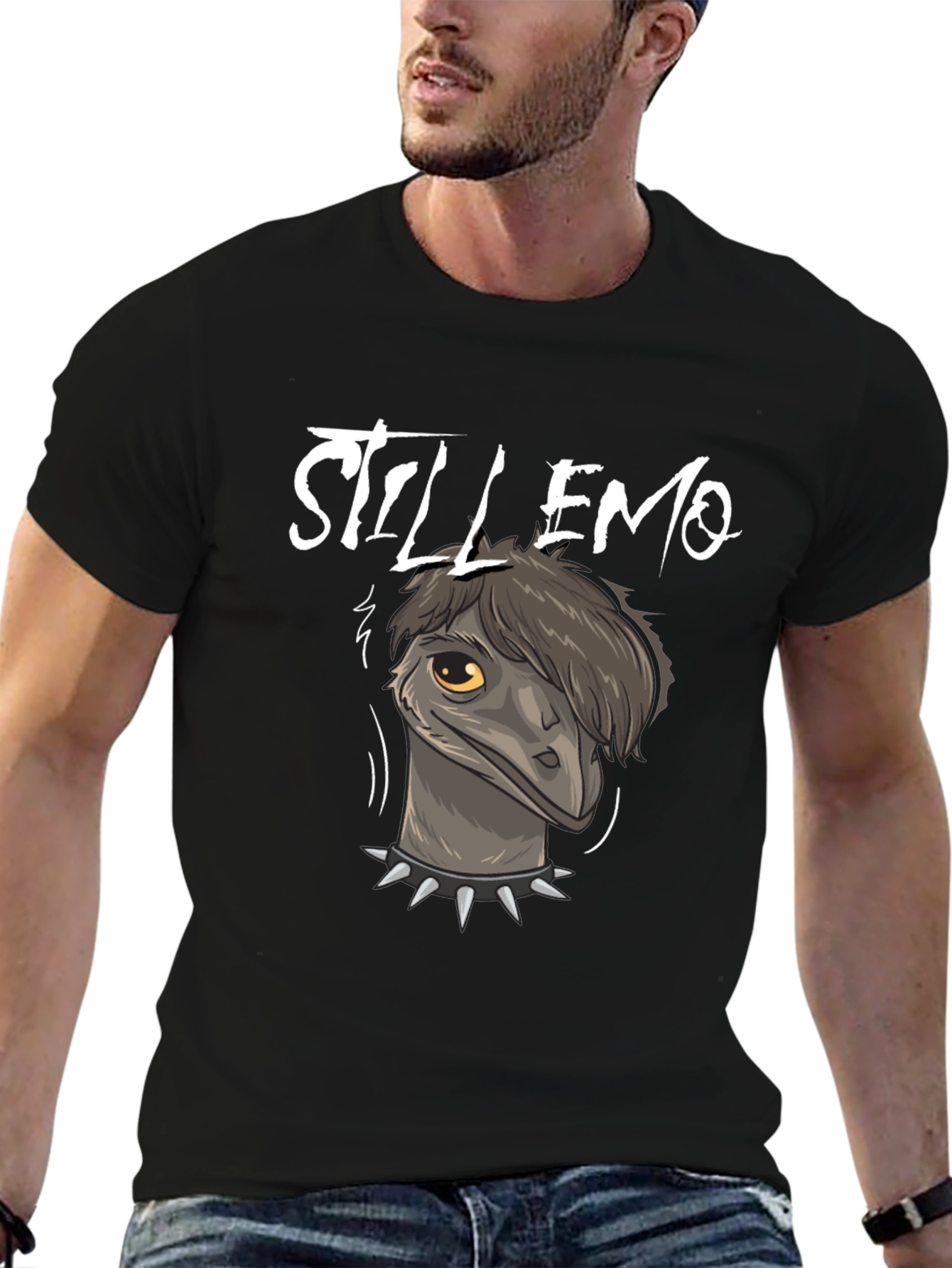 Still Emo Graphic Tee - Black