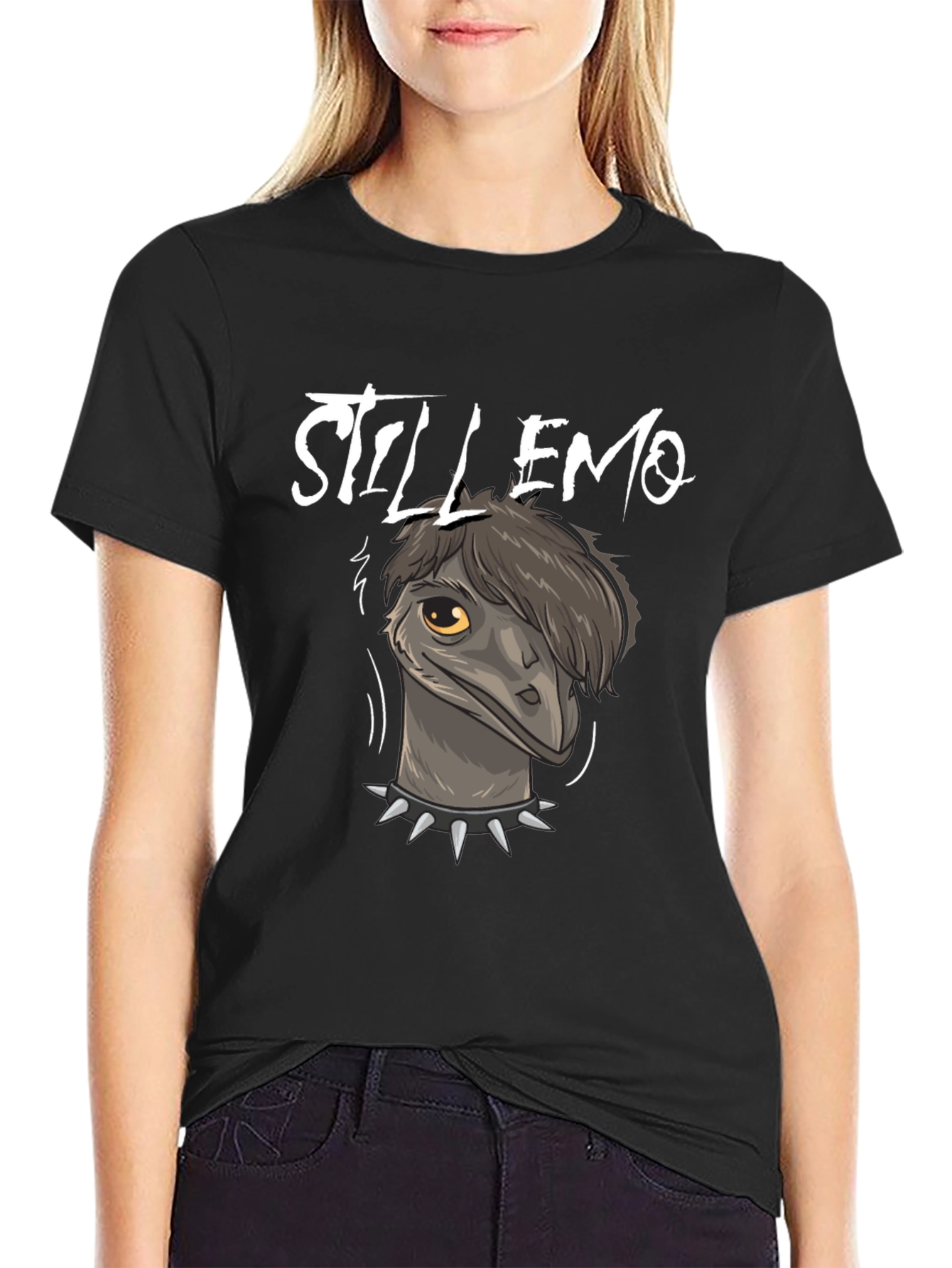 Still Emo Graphic Tee - Black