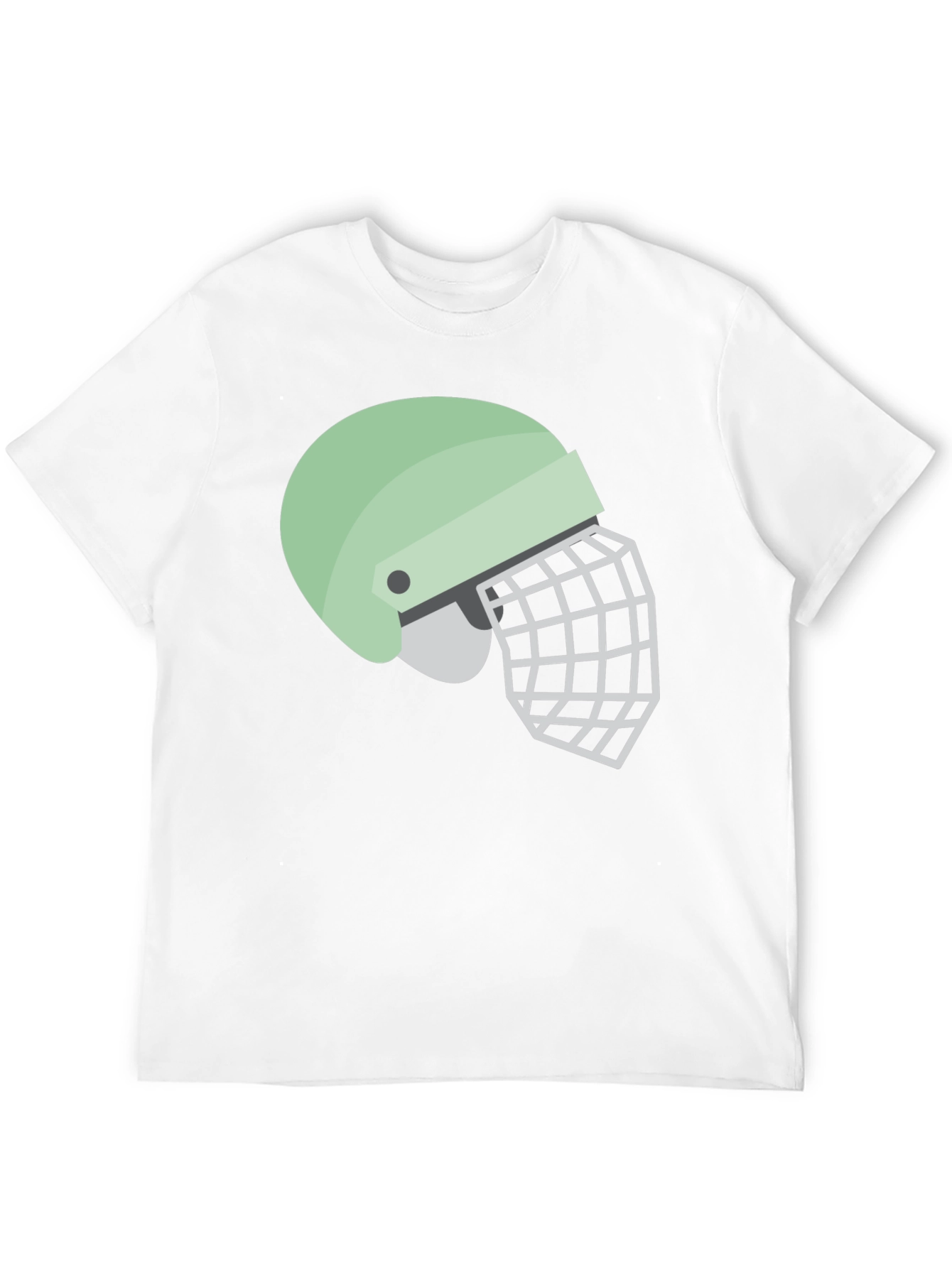 Helmet Graphic Tee - Black Cotton Casual Shirt