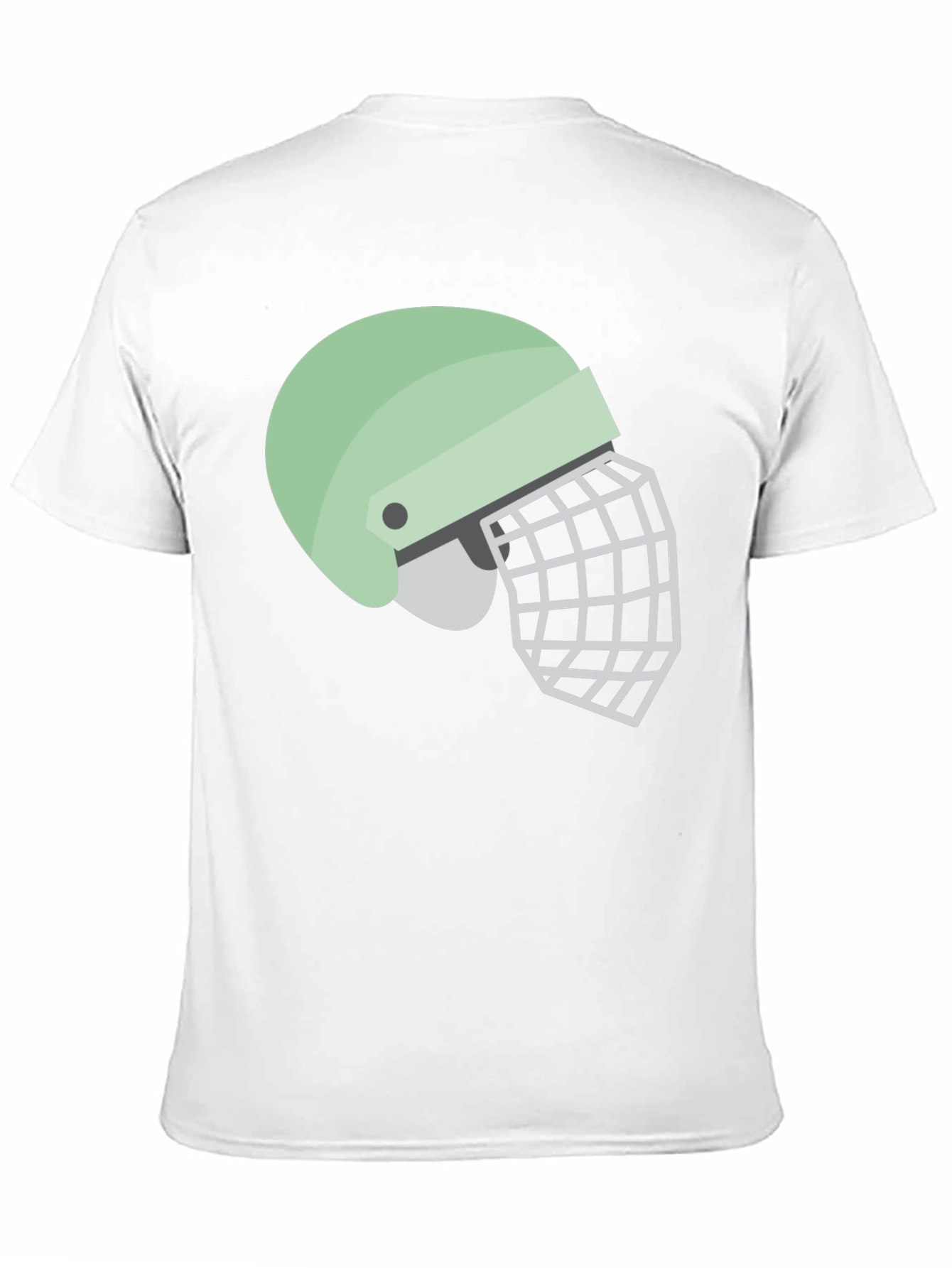 Helmet Graphic Tee - Black Cotton Casual Shirt