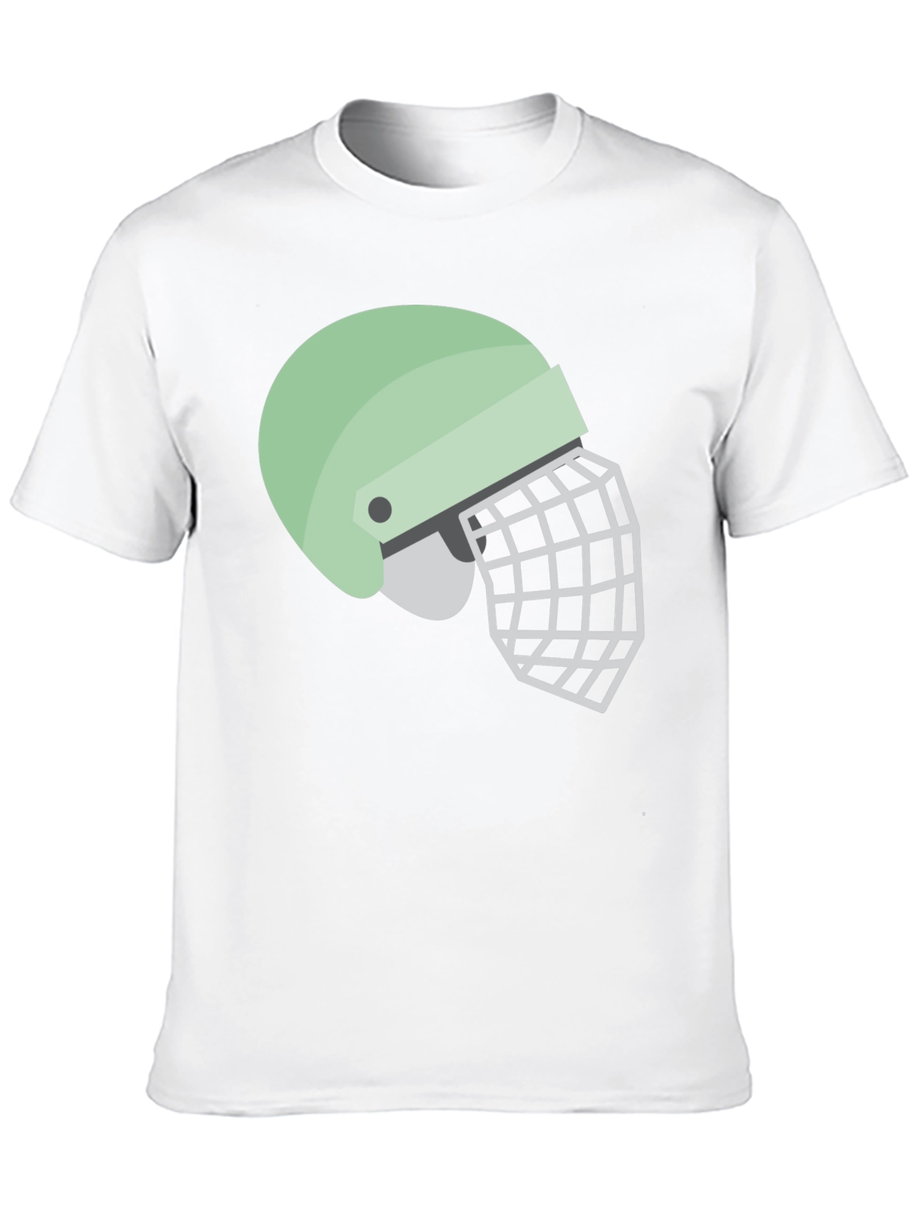 Helmet Graphic Tee - Black Cotton Casual Shirt