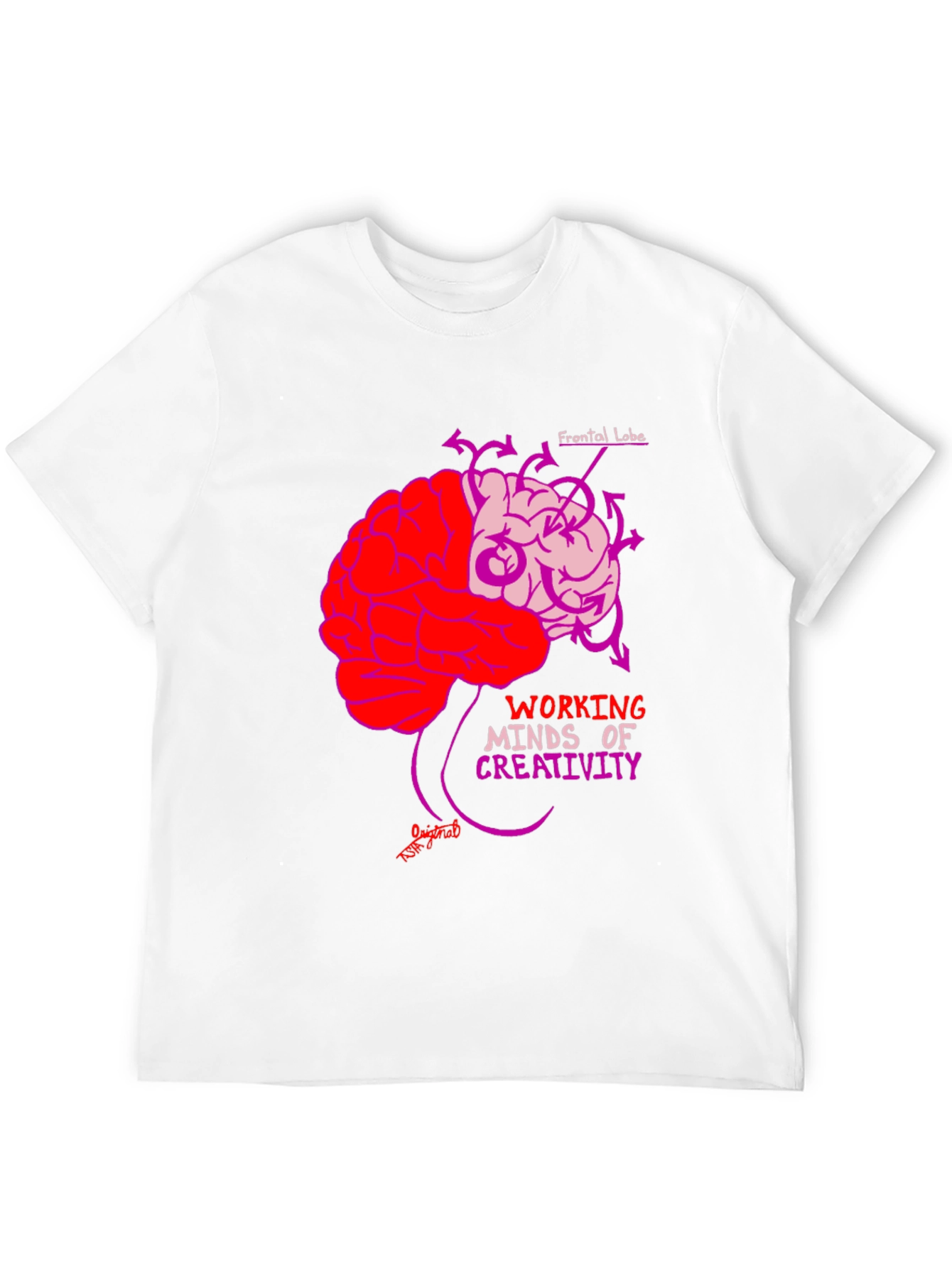 Brain Power T-Shirt: Working Minds Creativity Tee