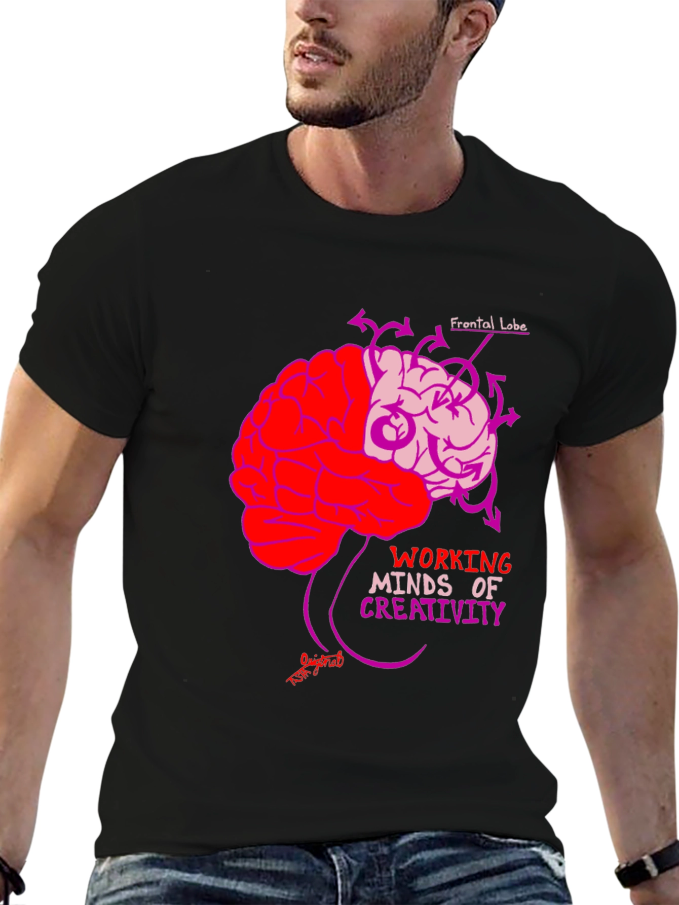 Brain Power T-Shirt: Working Minds Creativity Tee