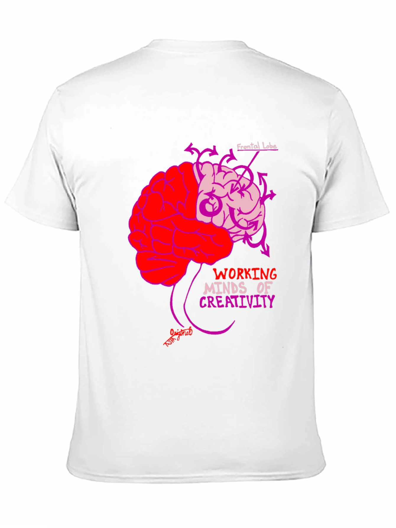 Brain Power T-Shirt: Working Minds Creativity Tee
