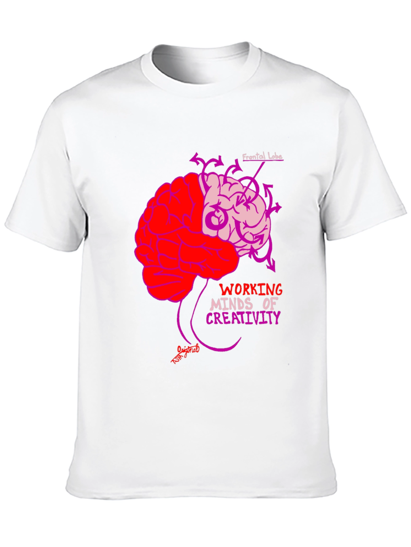 Brain Power T-Shirt: Working Minds Creativity Tee