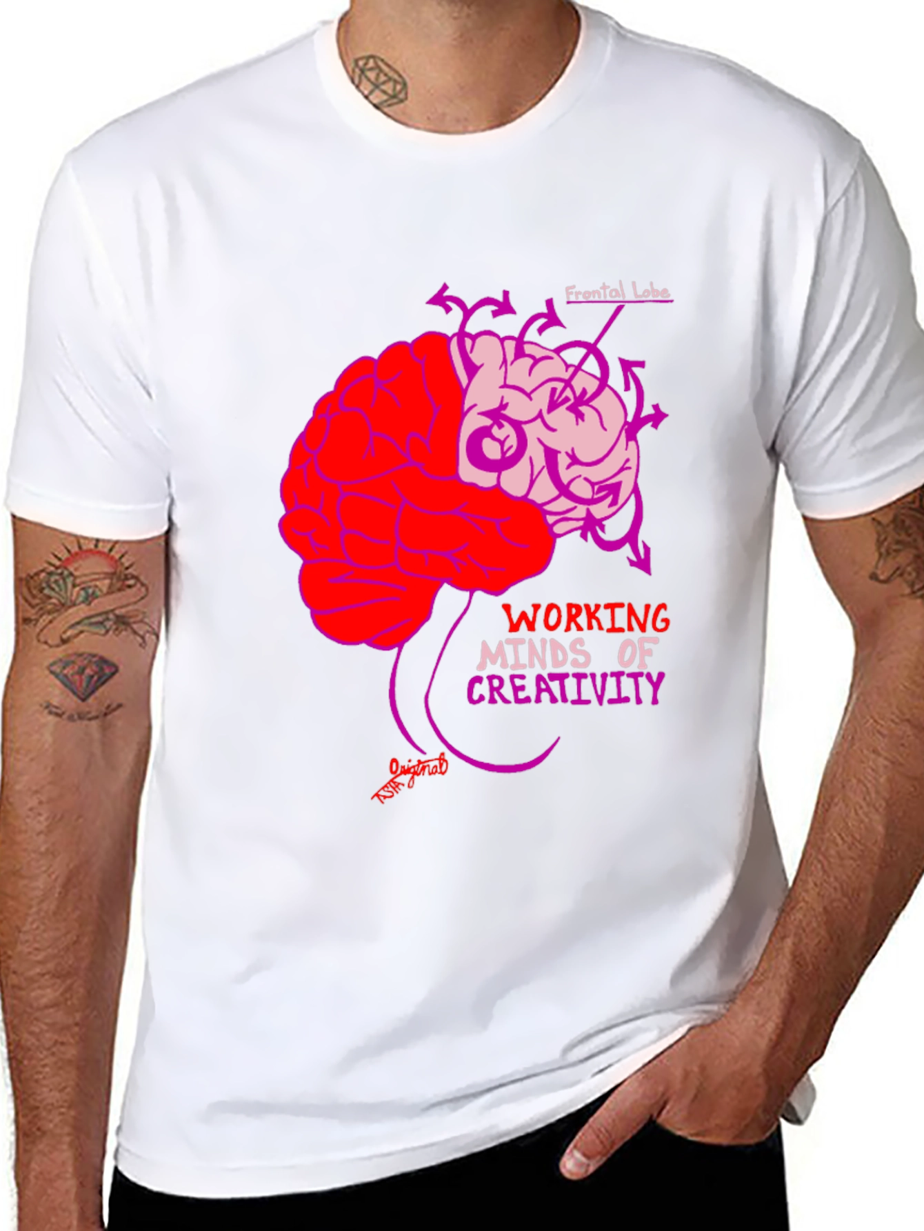 Brain Power T-Shirt: Working Minds Creativity Tee