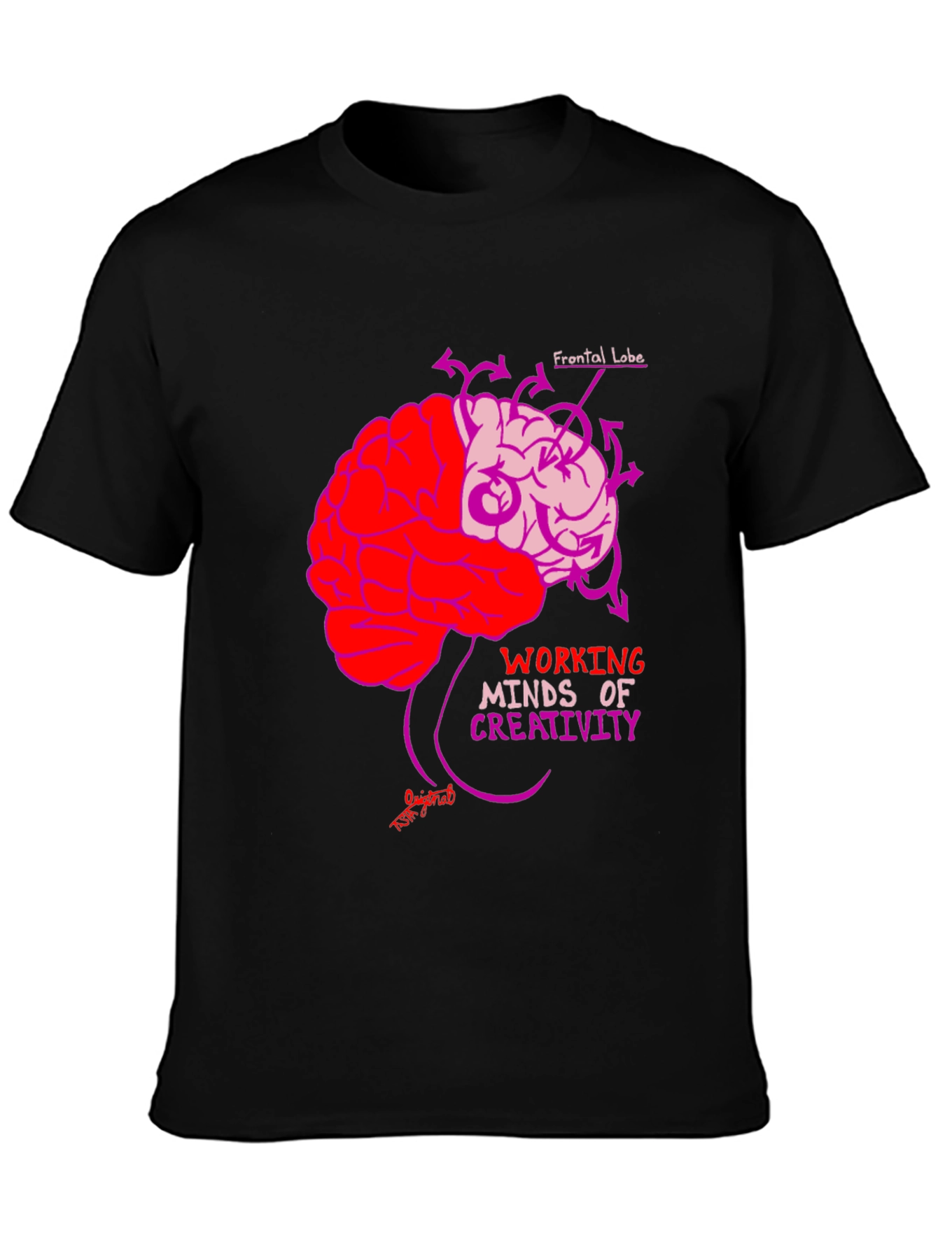 Brain Power T-Shirt: Working Minds Creativity Tee