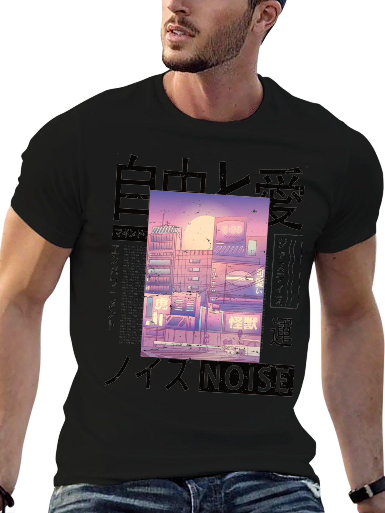 Urban Anime Aesthetic Graphic Tee