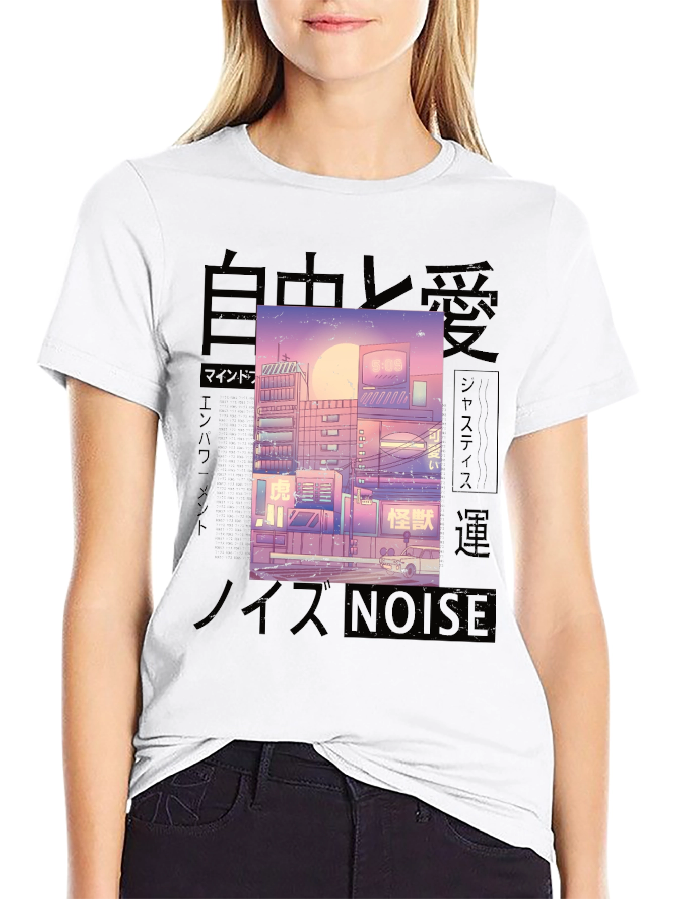 Urban Anime Aesthetic Graphic Tee