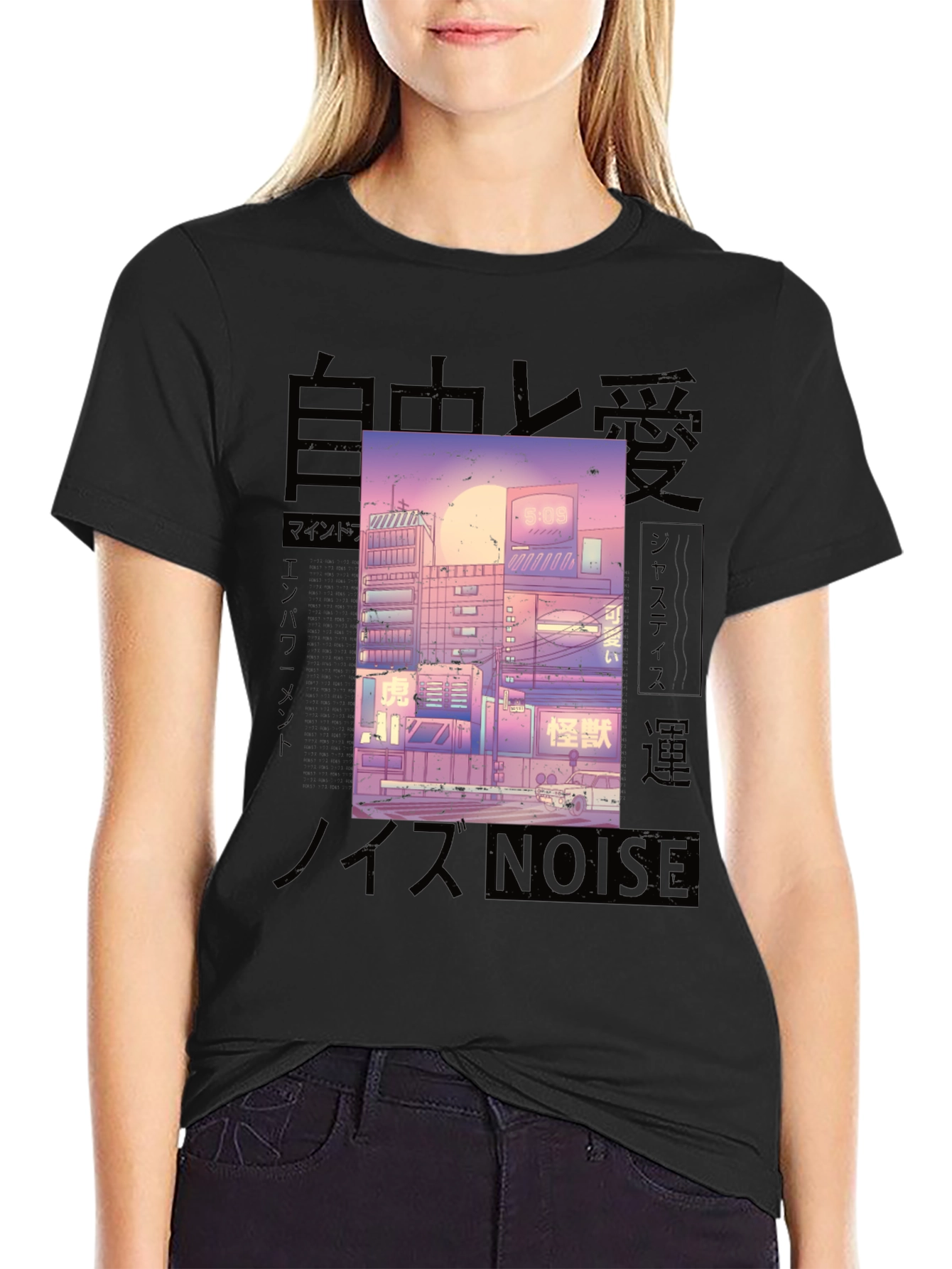 Urban Anime Aesthetic Graphic Tee