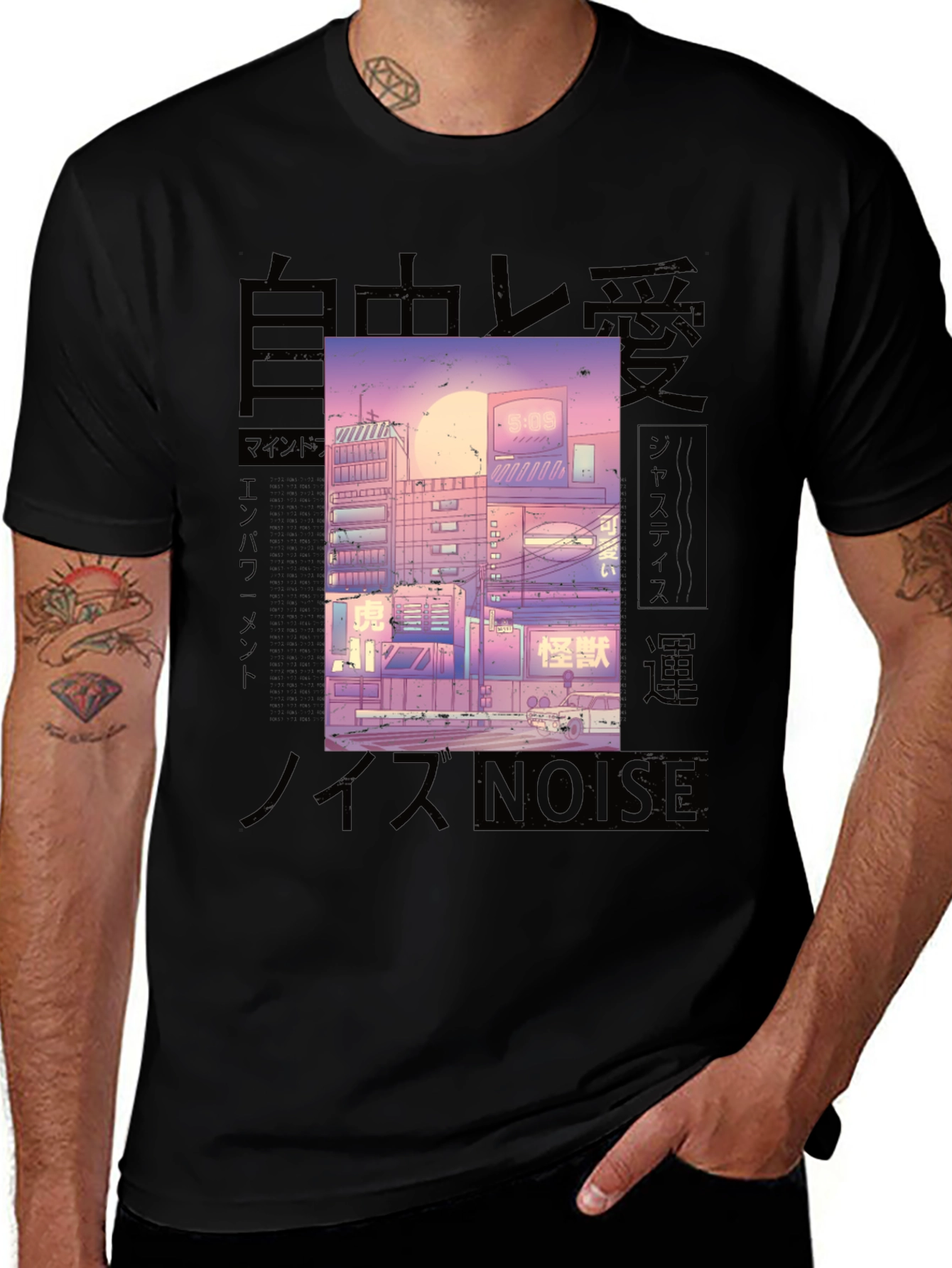 Urban Anime Aesthetic Graphic Tee