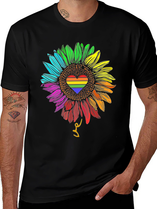 Rainbow Sunflower Pride T-Shirt
