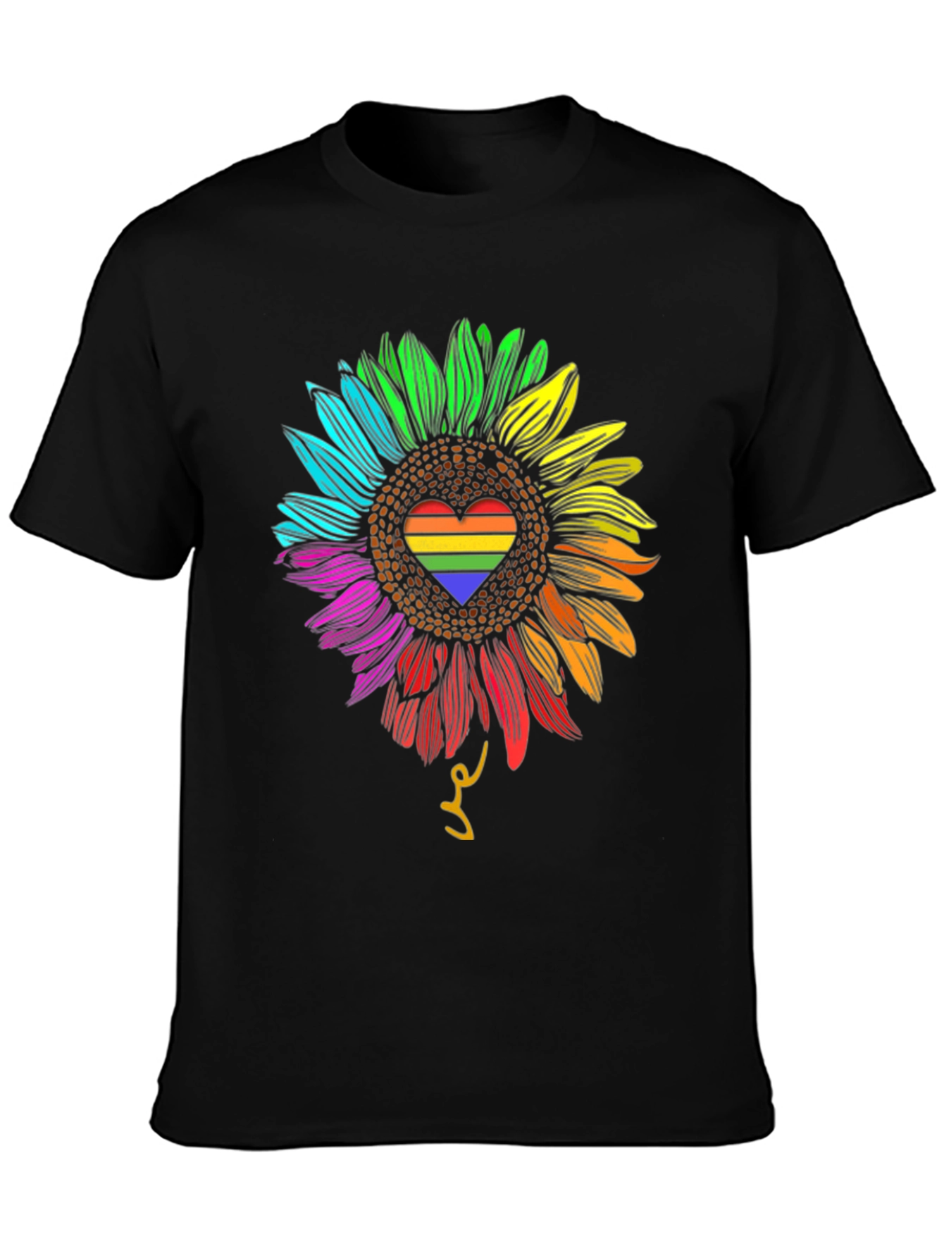 Rainbow Sunflower Pride T-Shirt