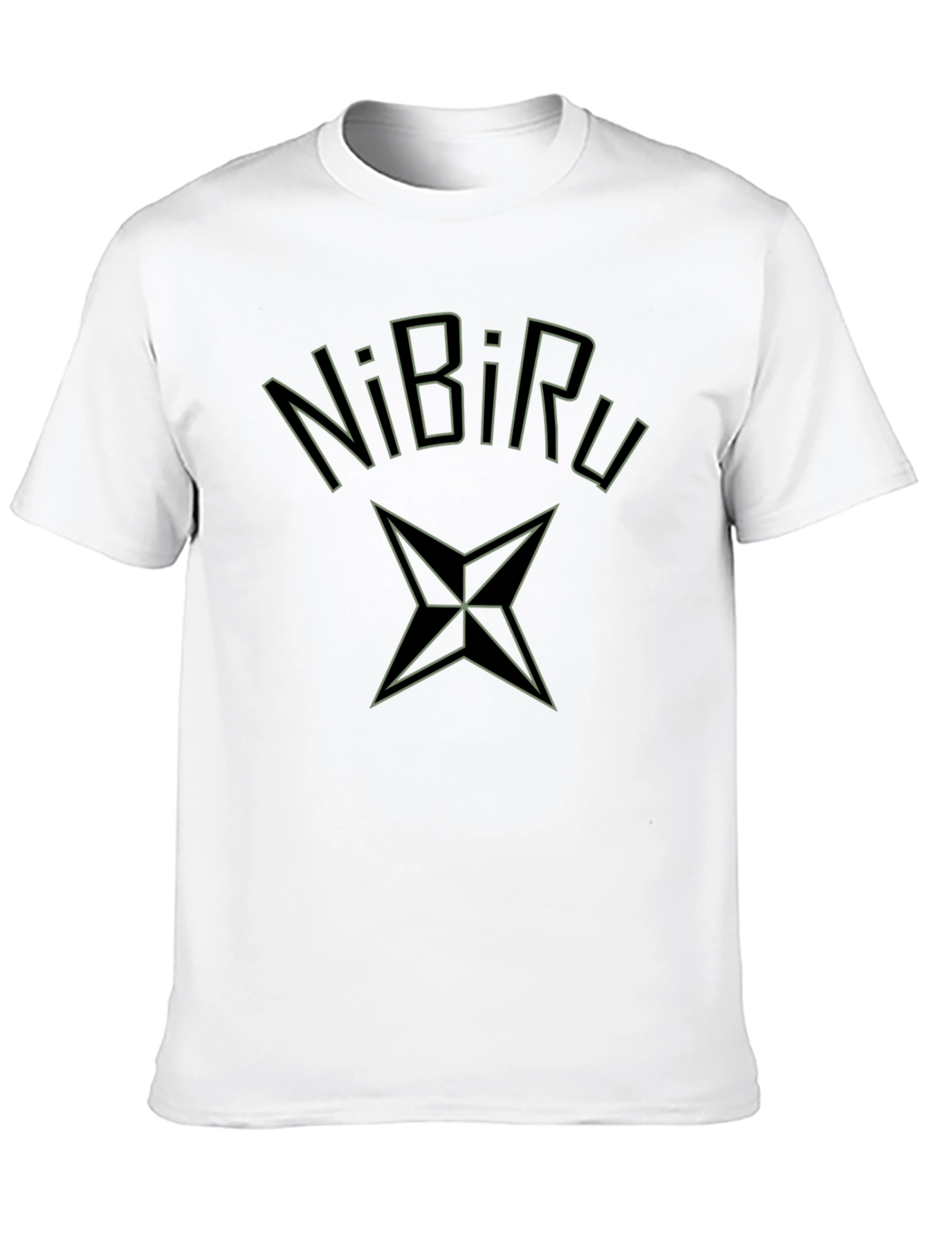 Nibiru Graphic Print Black T-Shirt